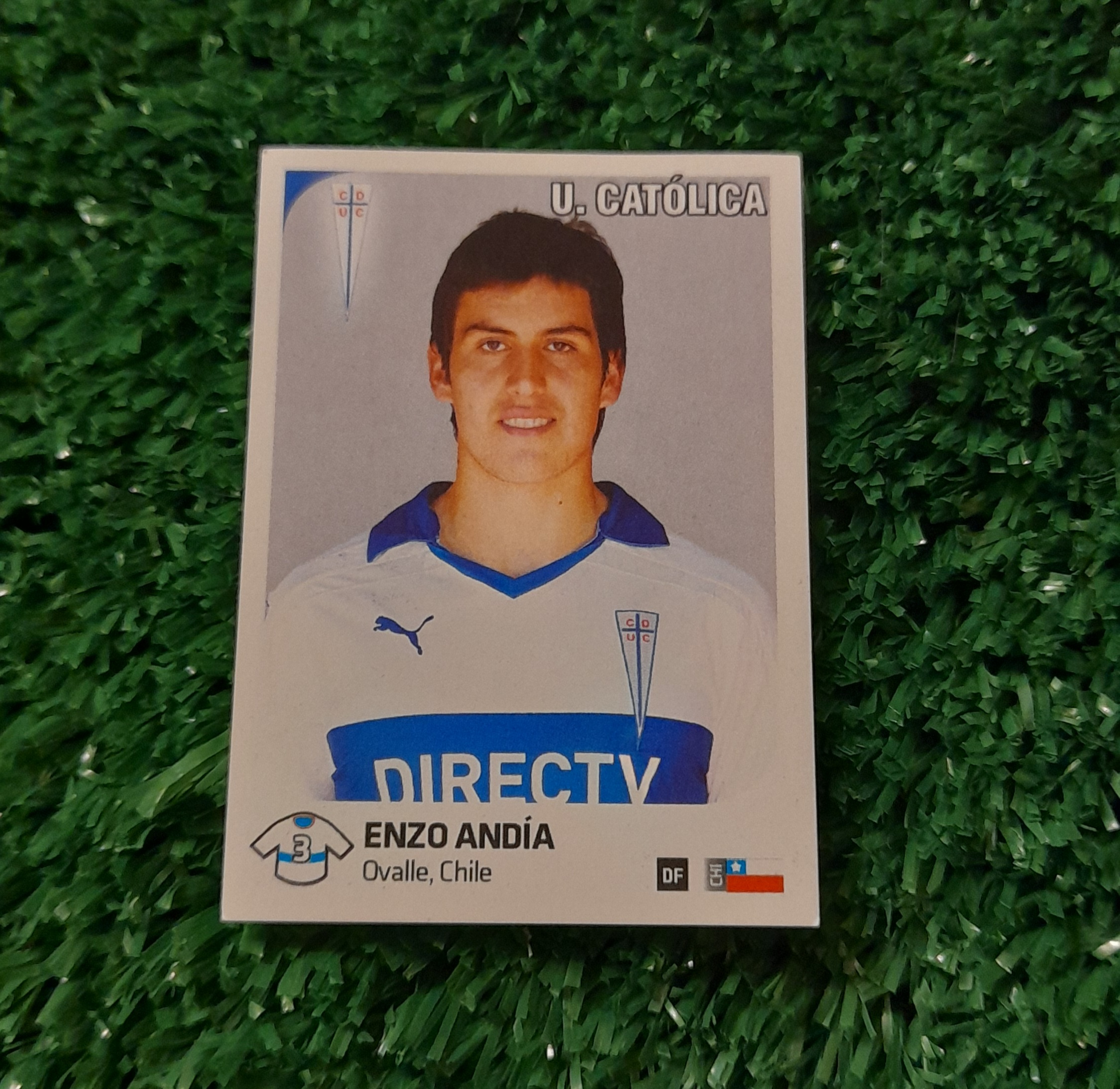 Lamina Enzo Andia U Catolica Futbol Chileno 13-14 Panini #262