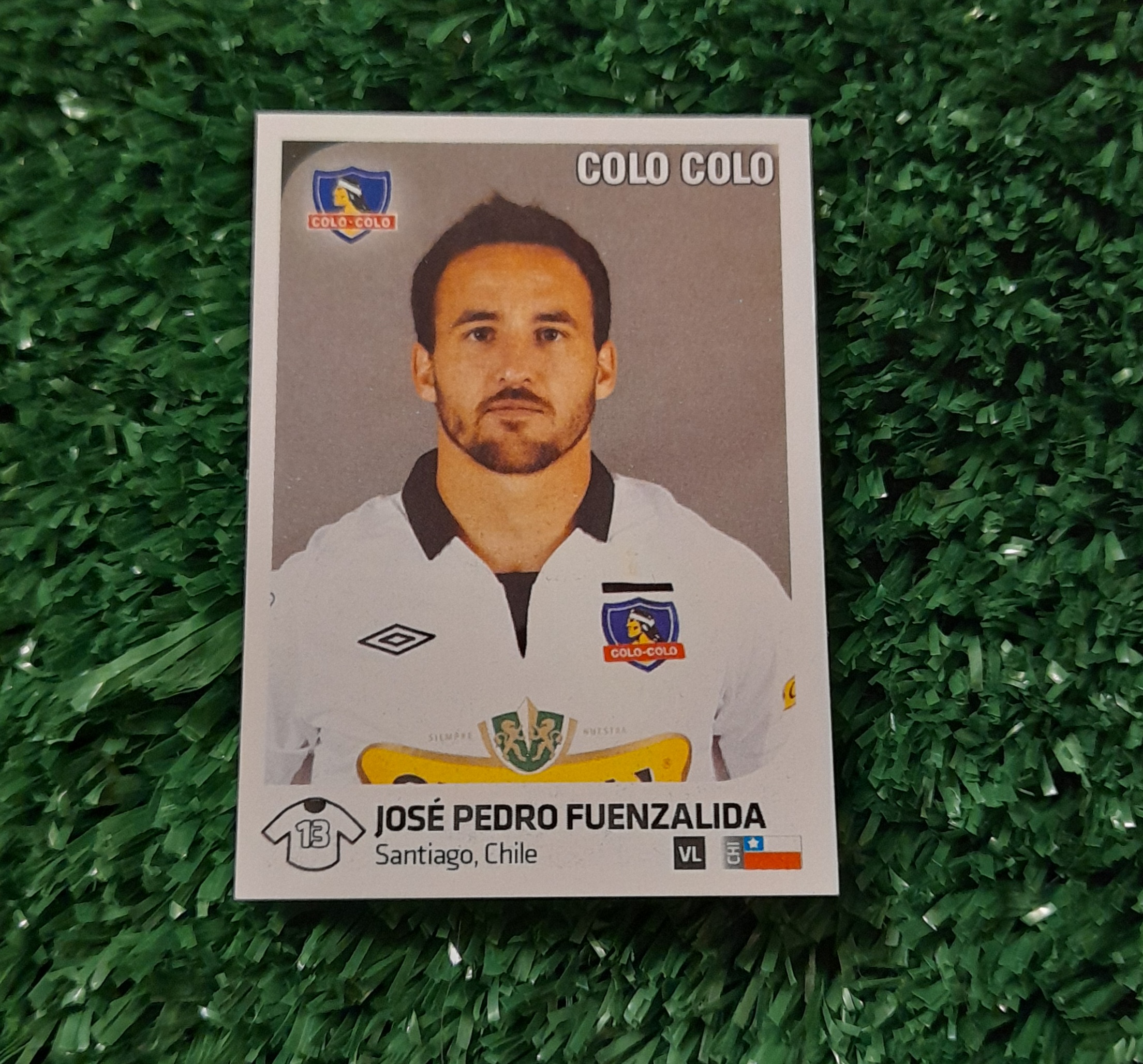 Lamina Jose Pedro Fuenzalida Colo Colo Futbol Chileno 13-14 Panini #64