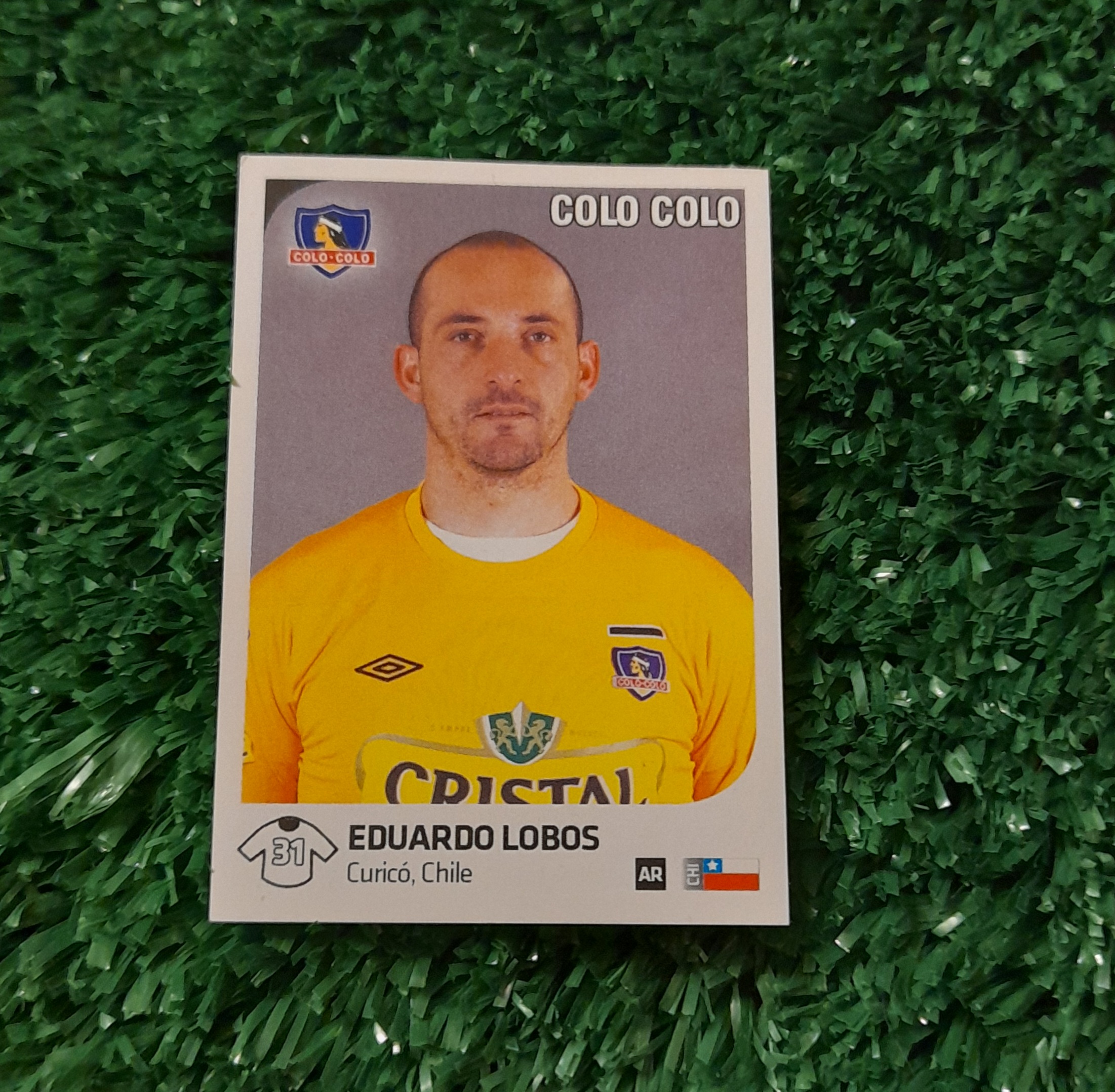 Lamina Eduardo Lobos Colo Colo Futbol Chileno 13-14 Panini #55