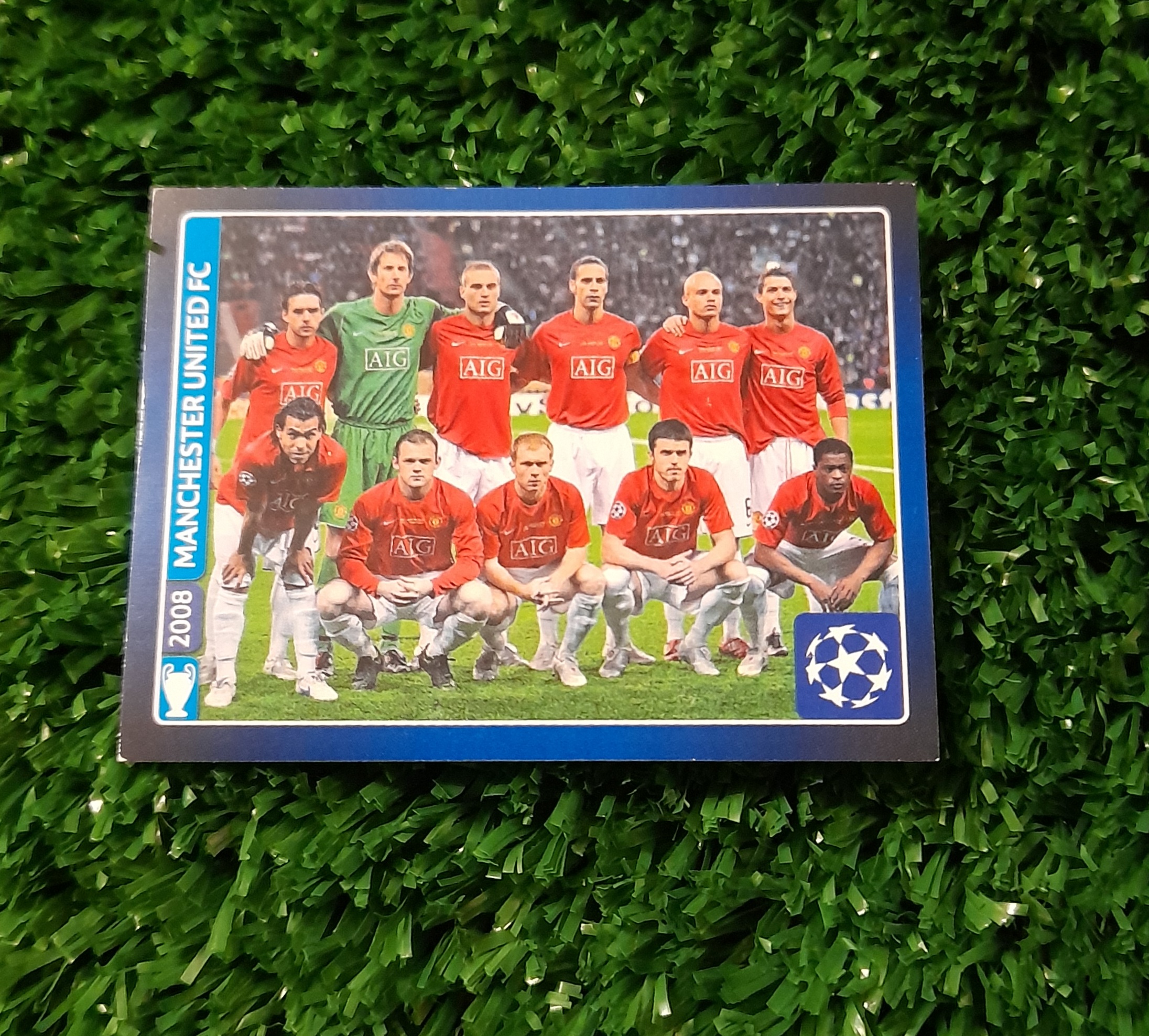 Lamina Cristiano Ronaldo Mancheste United Champions 14-15 Panini #624
