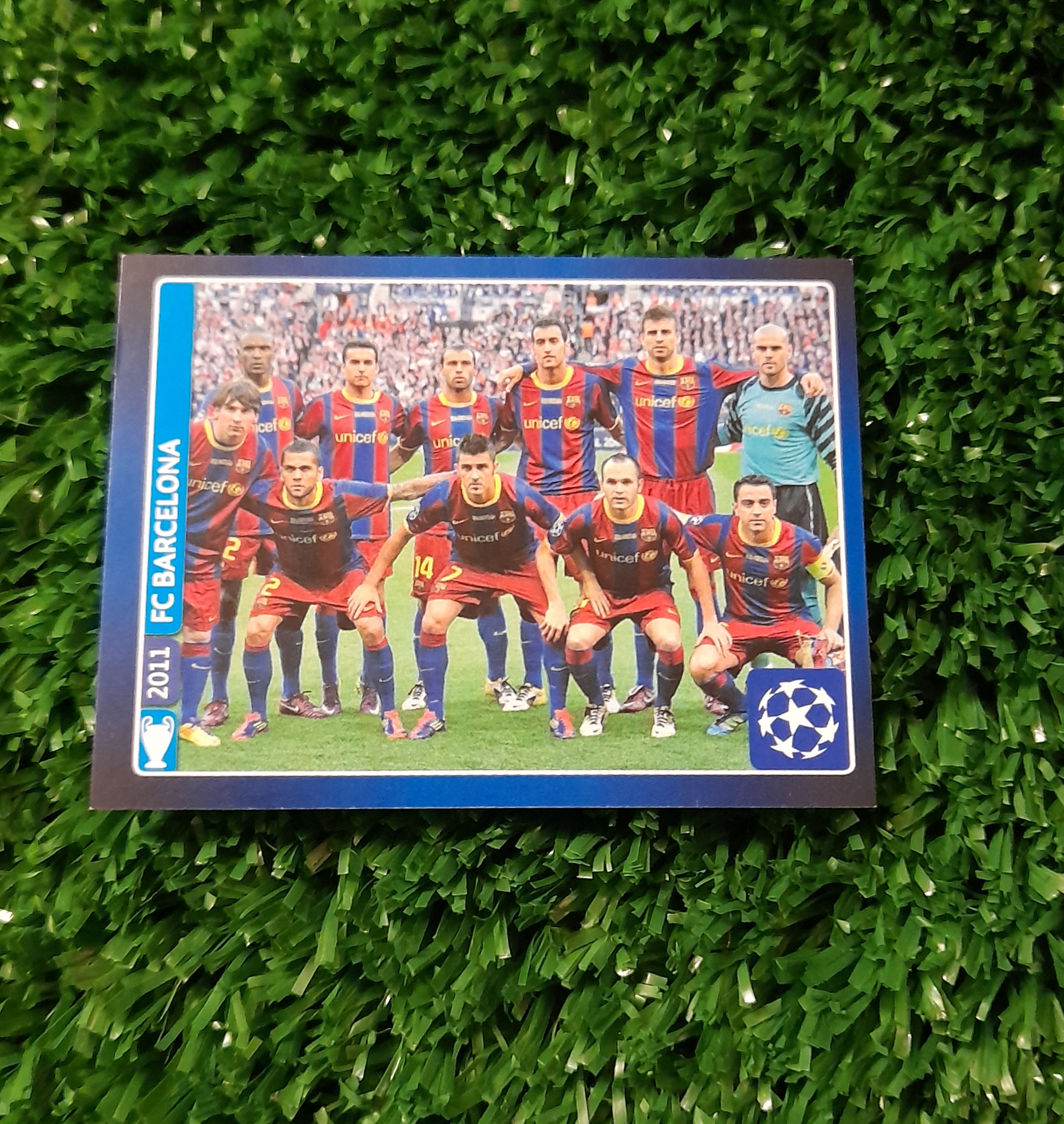 Lamina Lionel Messi Barcelona Champions 14-15 Panini #623
