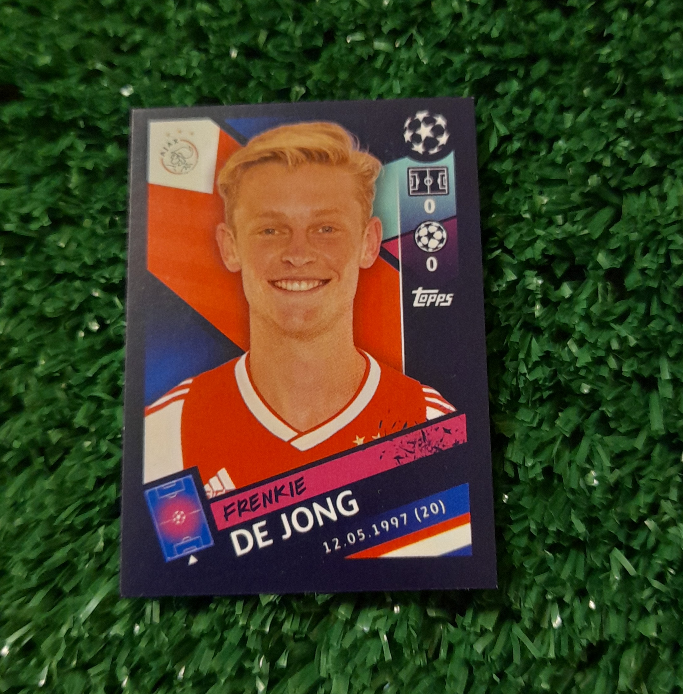 Lamina Frankie de Jong Ajax Champions 18-19 Topps #538