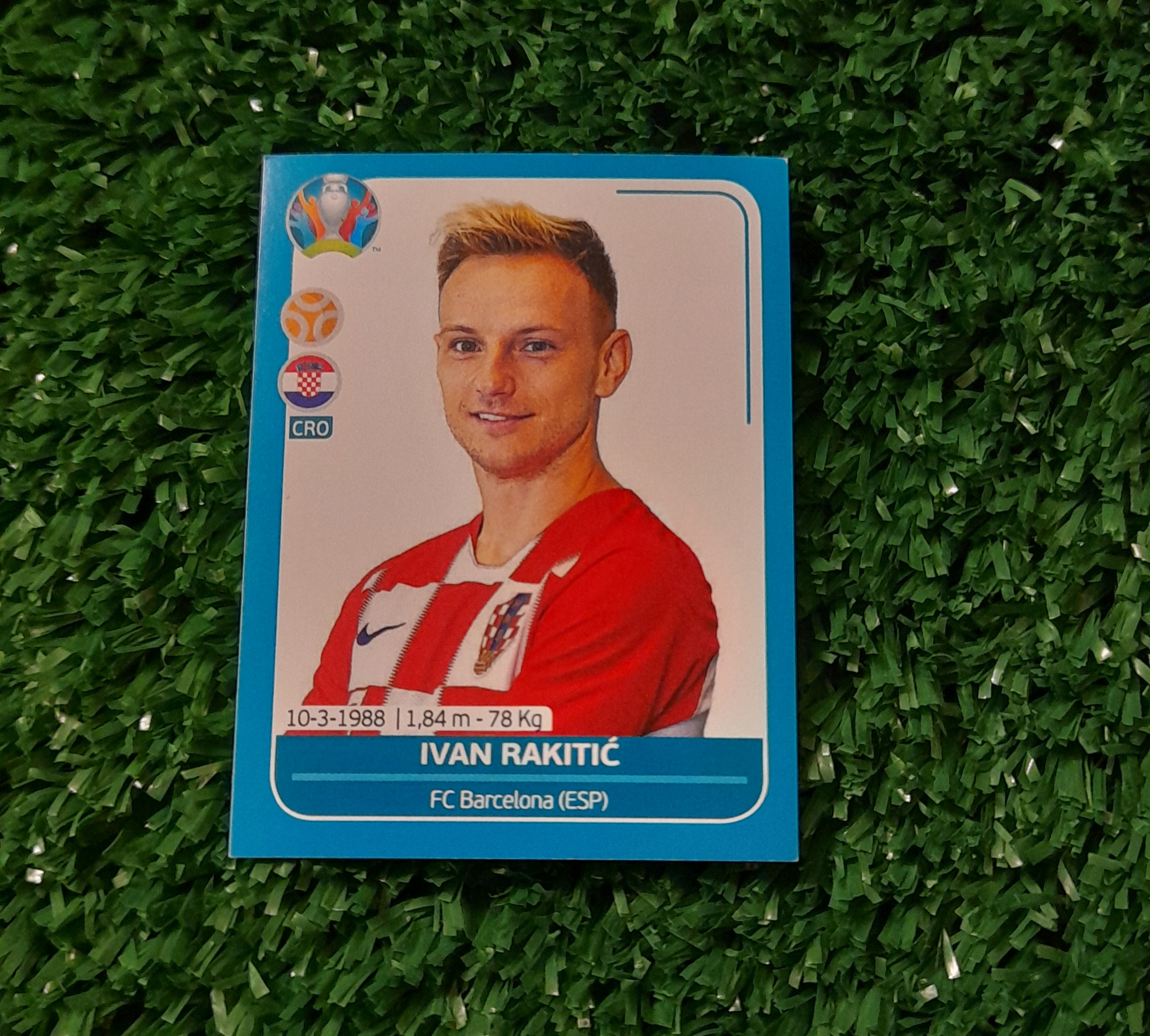 Lamina Ivan Rakitic Croacia Euro 2020 Panini #CRO20