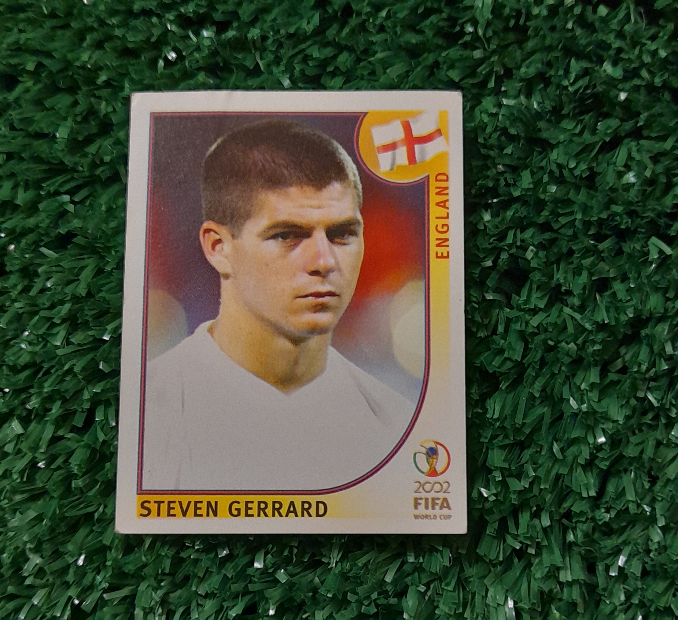 Lamina Steven Gerrard Inglaterra Mundial 2002 Panini #432