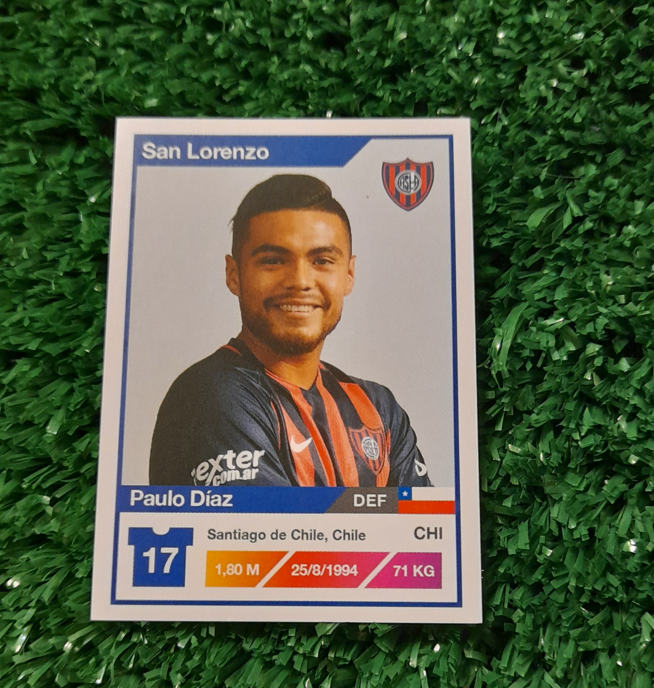 Lamina Paulo Diaz San Lorenzo Futbol Argentino 17-18 Panini #322