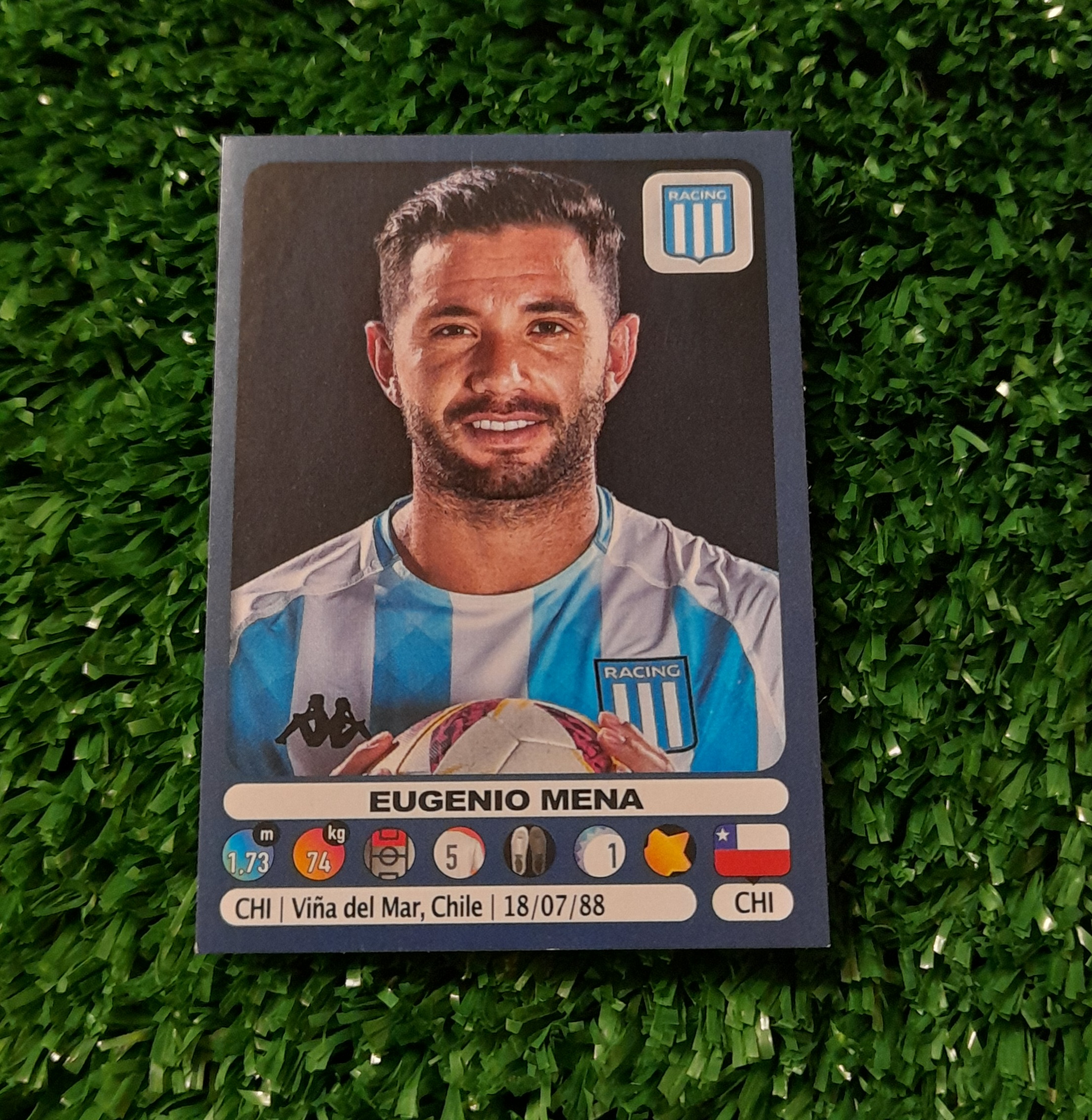 Lamina Eugenio Mena Racing Futbol Argentino 19-20 Panini #322