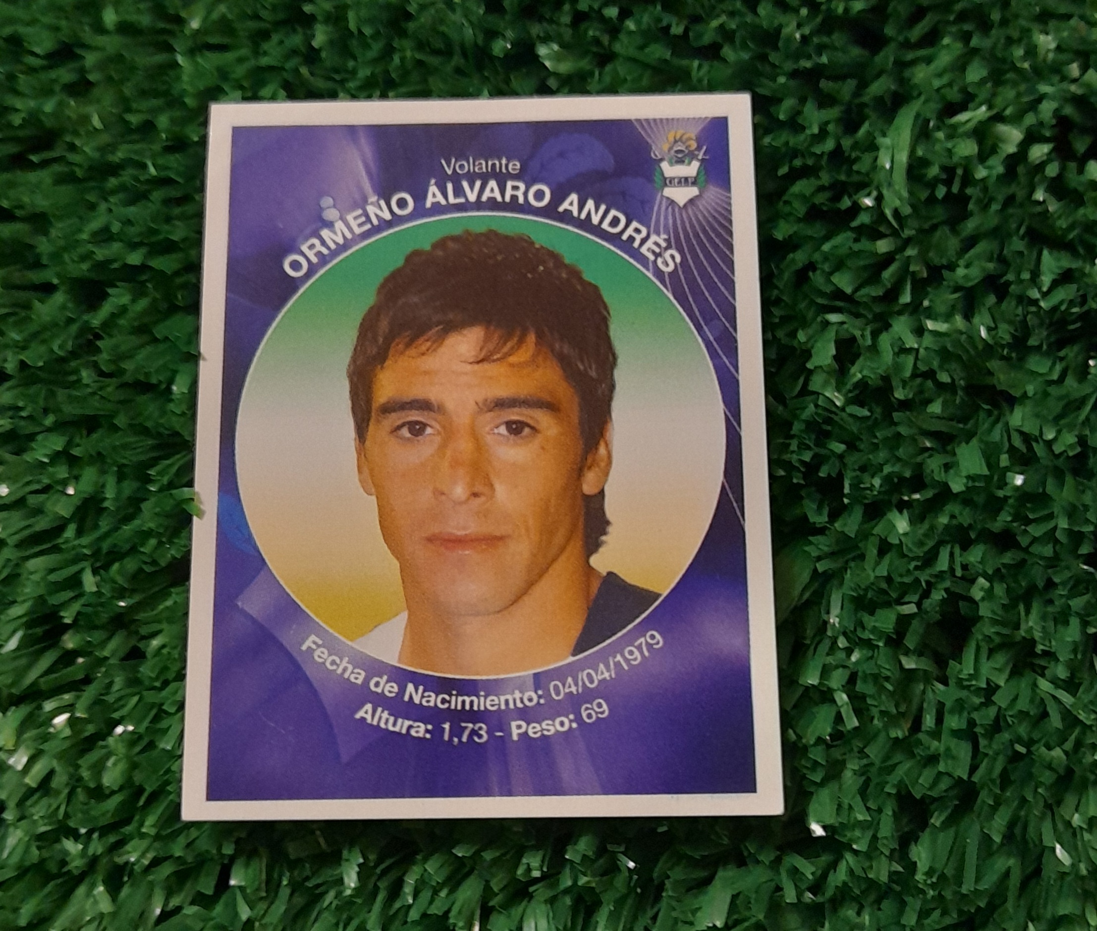 Lamina Alvaro Ormeño Gimnasia y Esgrima Futbol Argentino 2008 Panini #103