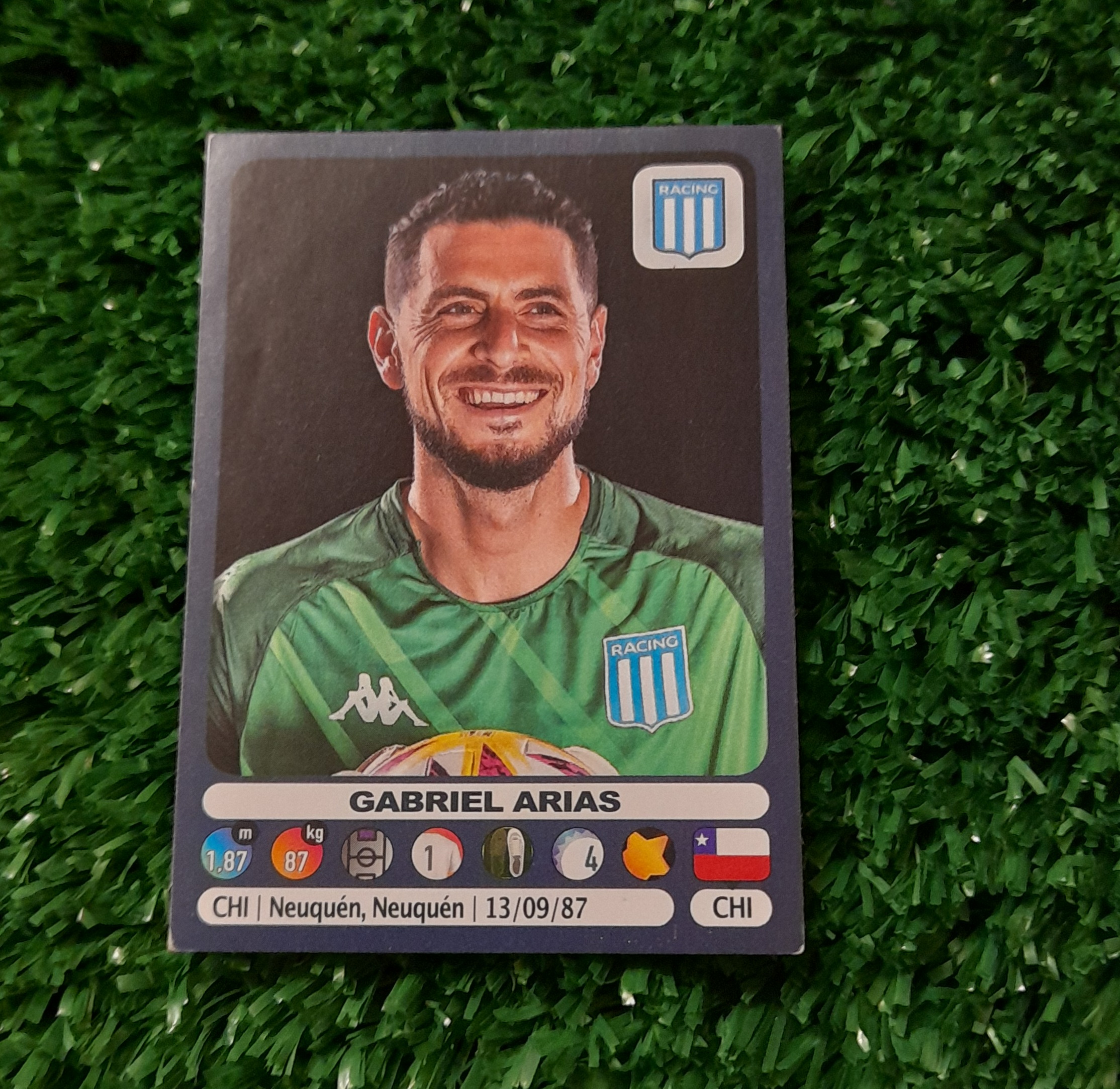 Lamina Gabriel Arias Racing Futbol Argentino 19-20 Panini #318