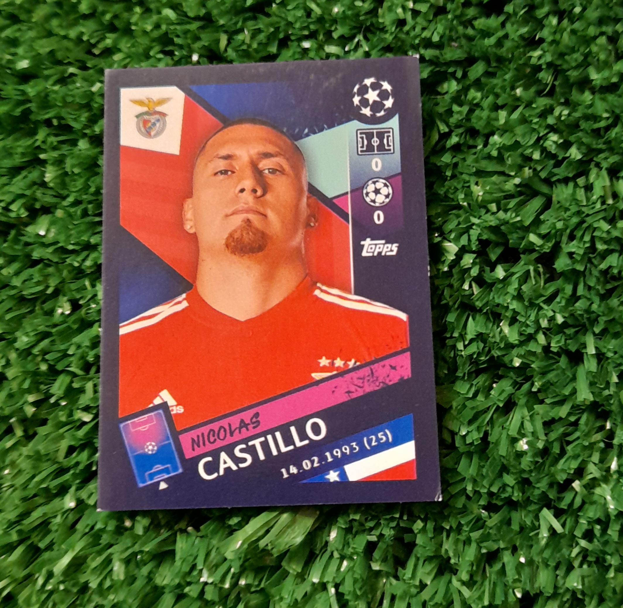 Lamina Nicolas Castillo Benfica Champions 18-19 Topps #510