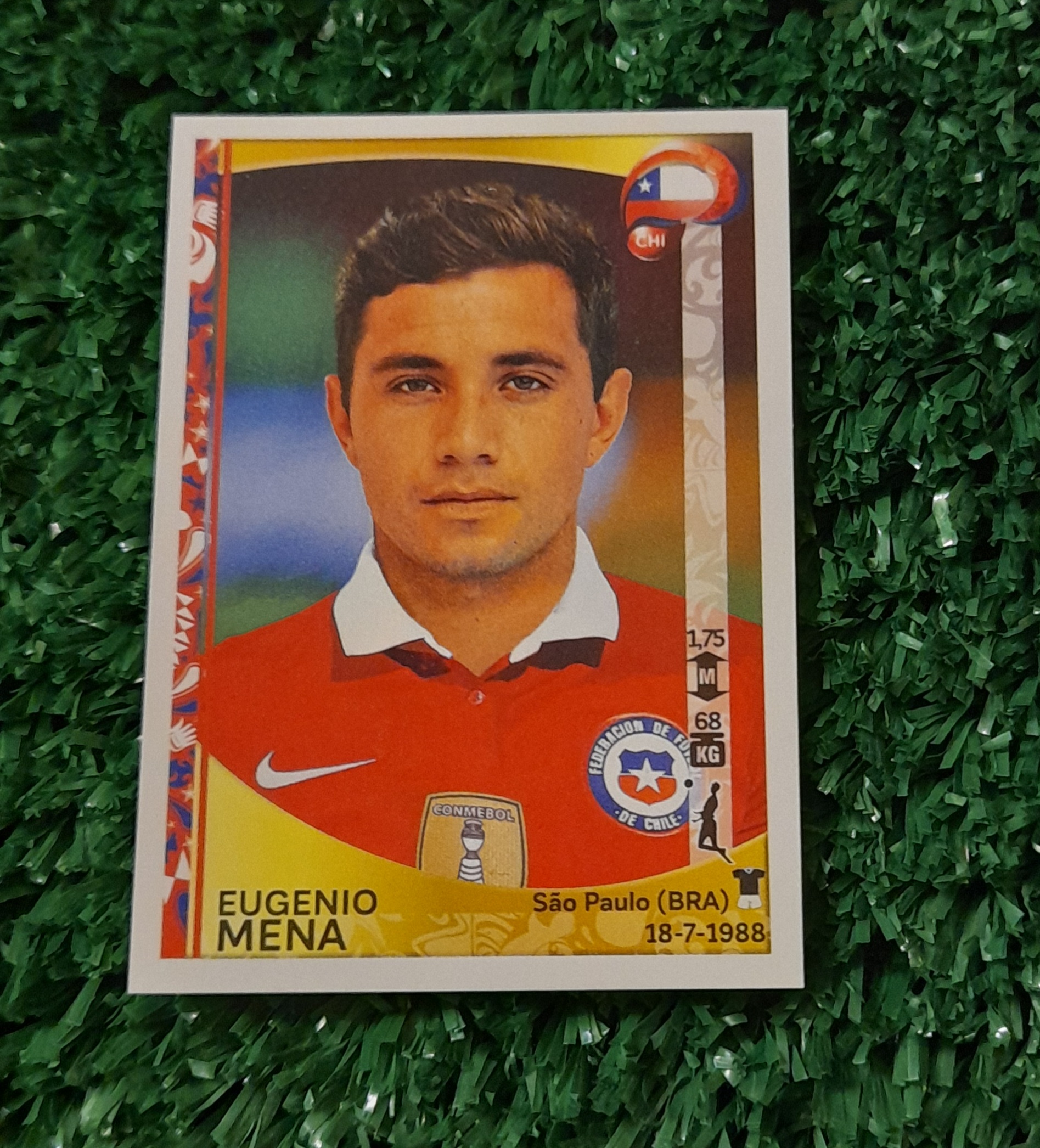 Lamina Eugenio Mena Chile Copa America 2016 Panini #332