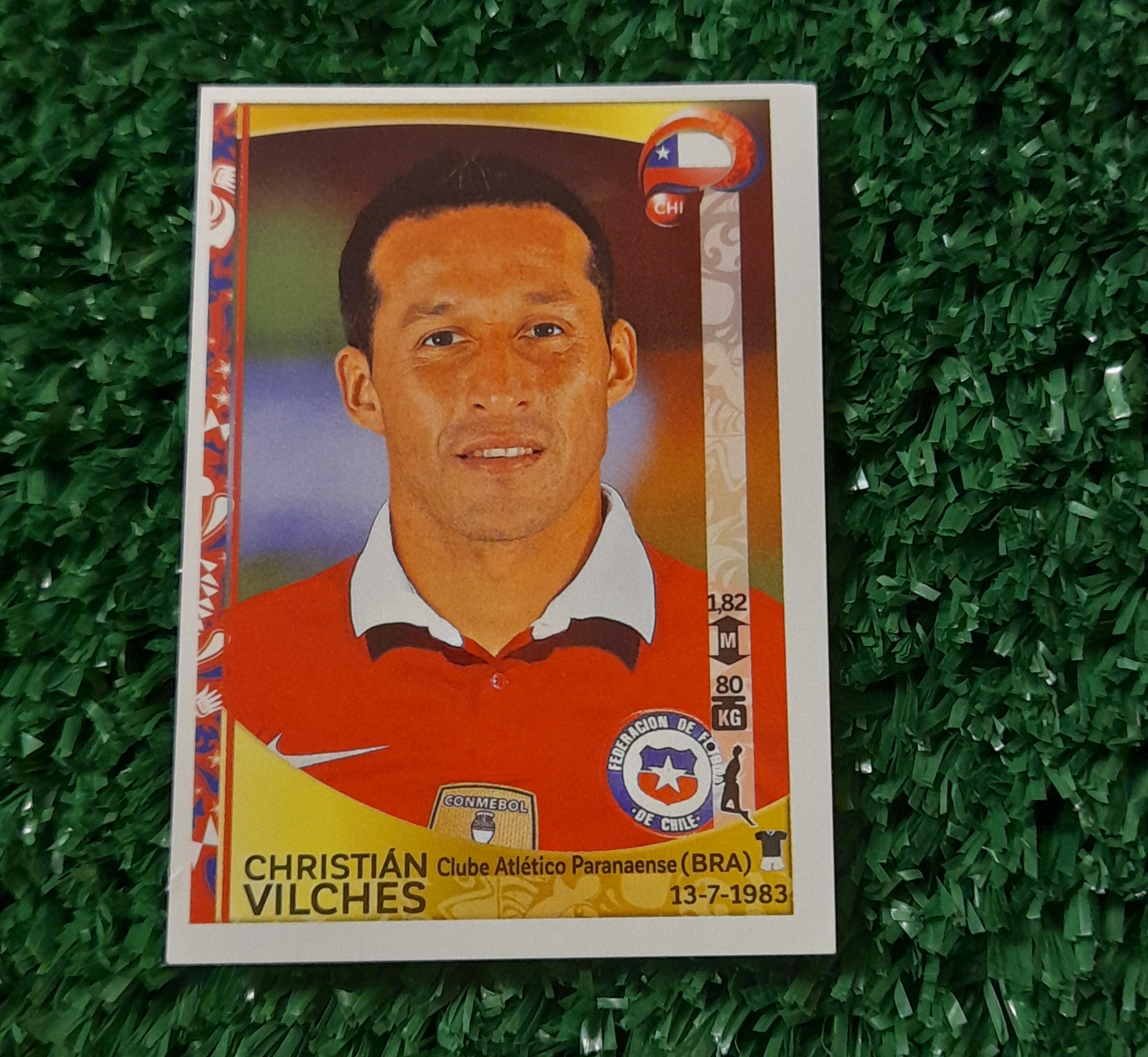 Lamina Christian Vilches Chile Copa America 2016 Panini #333