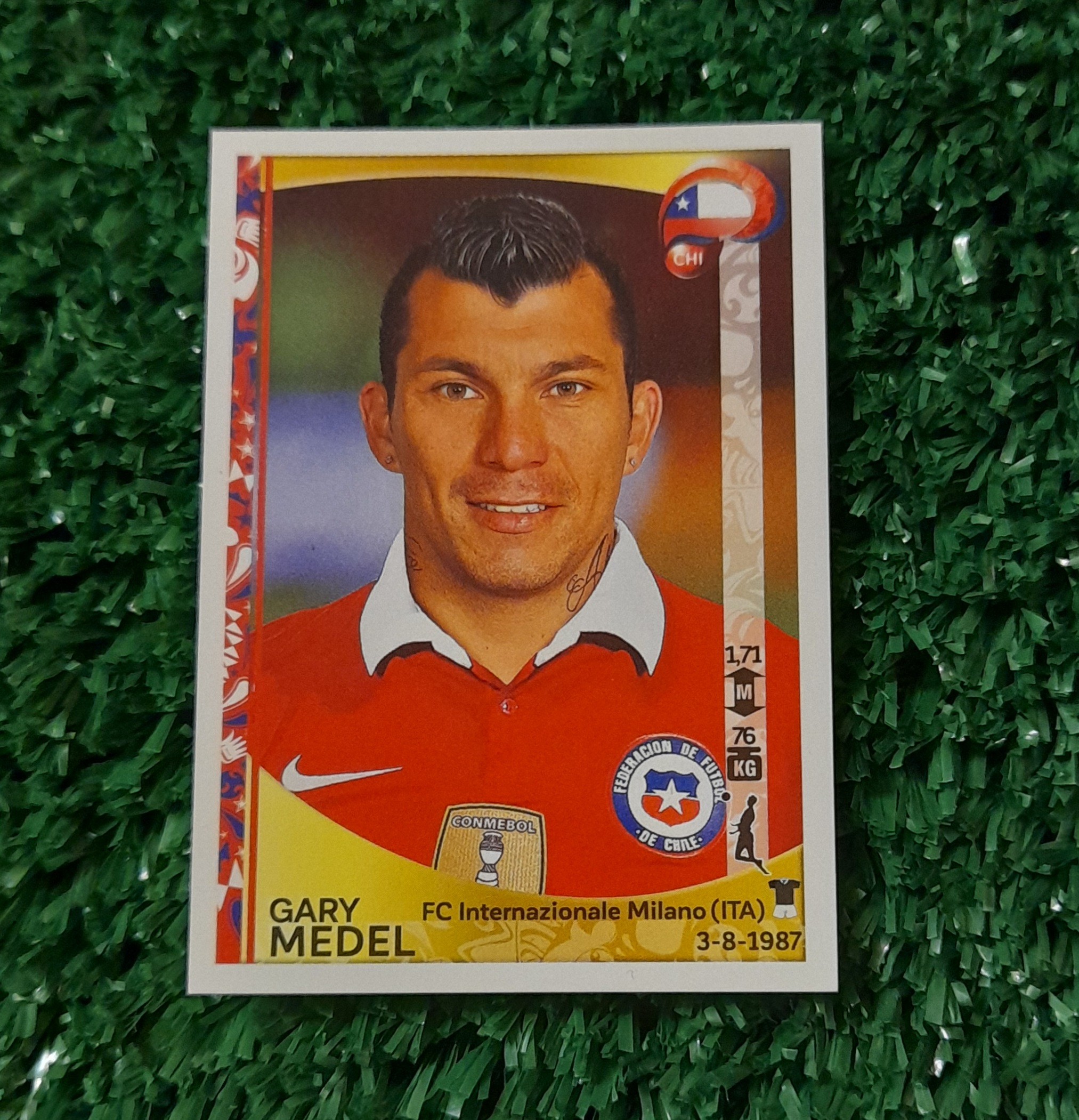 Lamina Gary Medel Chile Copa America 2016 Panini #336
