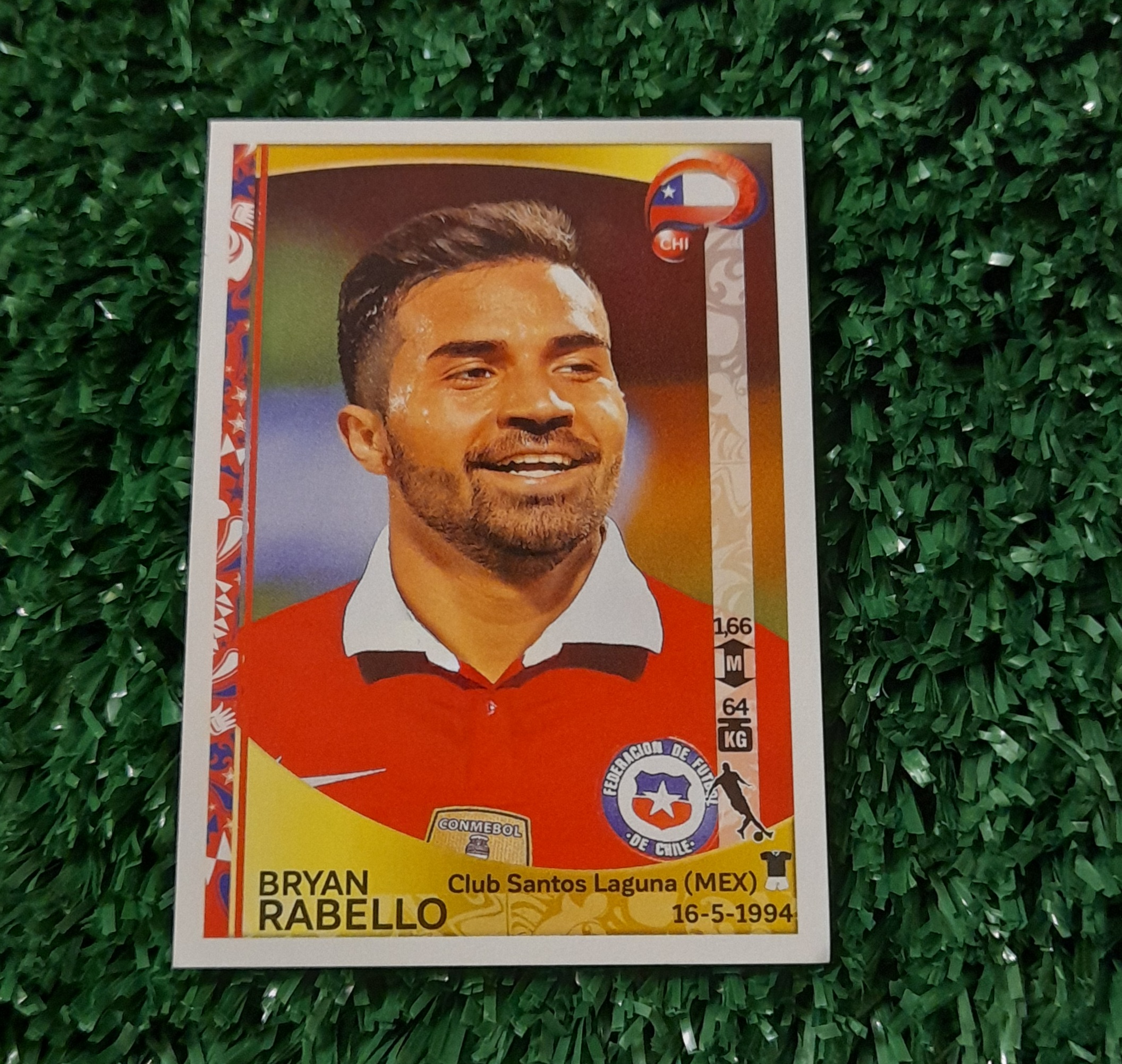 Lamina Bryan Rabello Chile Copa America 2016 Panini #344