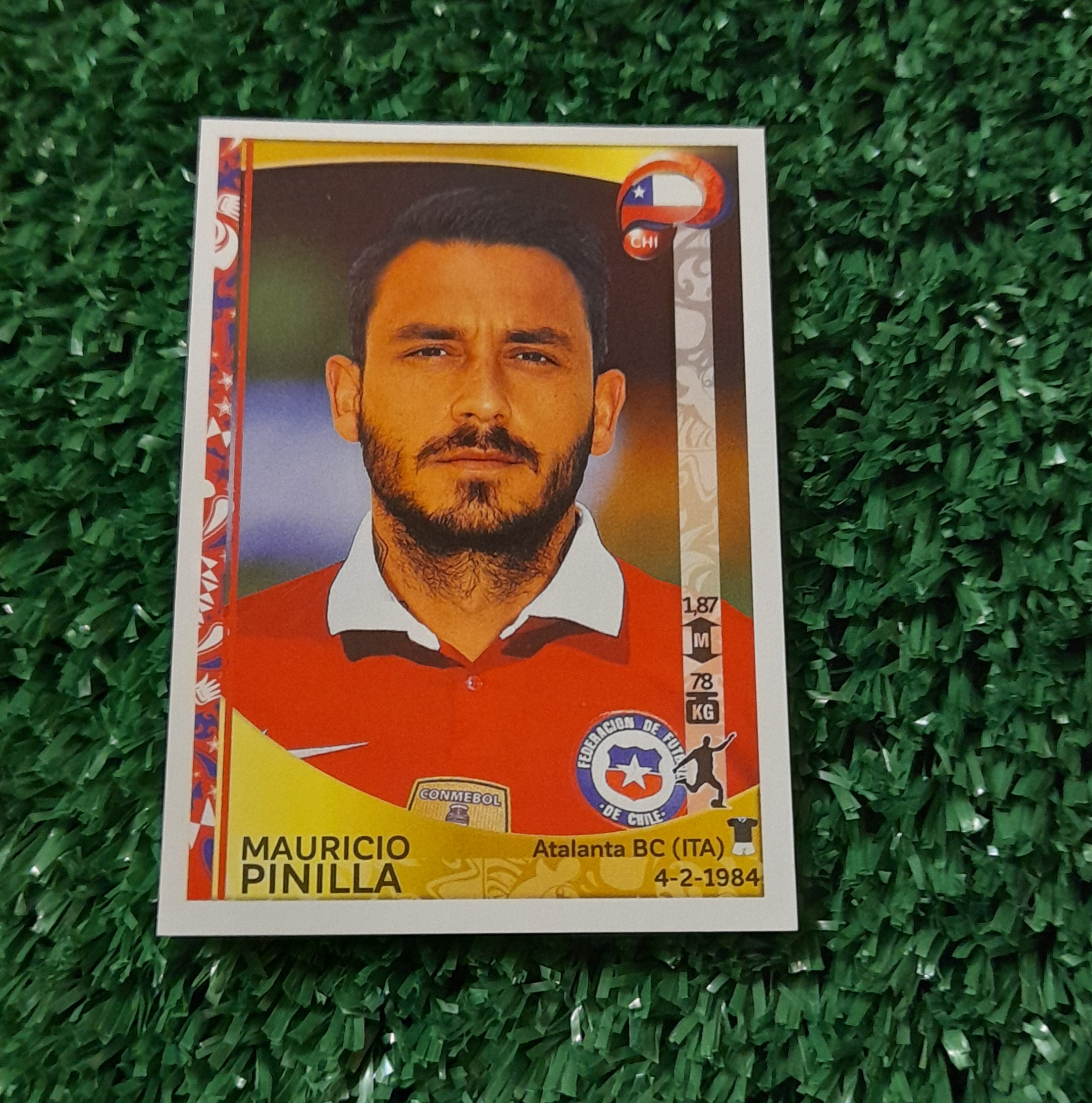 Lamina Mauricio Pinilla Chile Copa America 2016 Panini #348