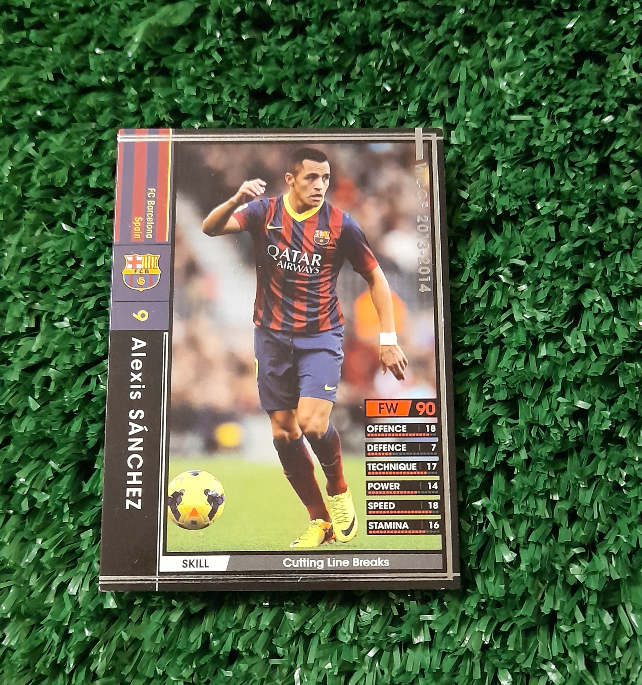 Carta Alexis Sanchez Barcelona Sega Panini#239