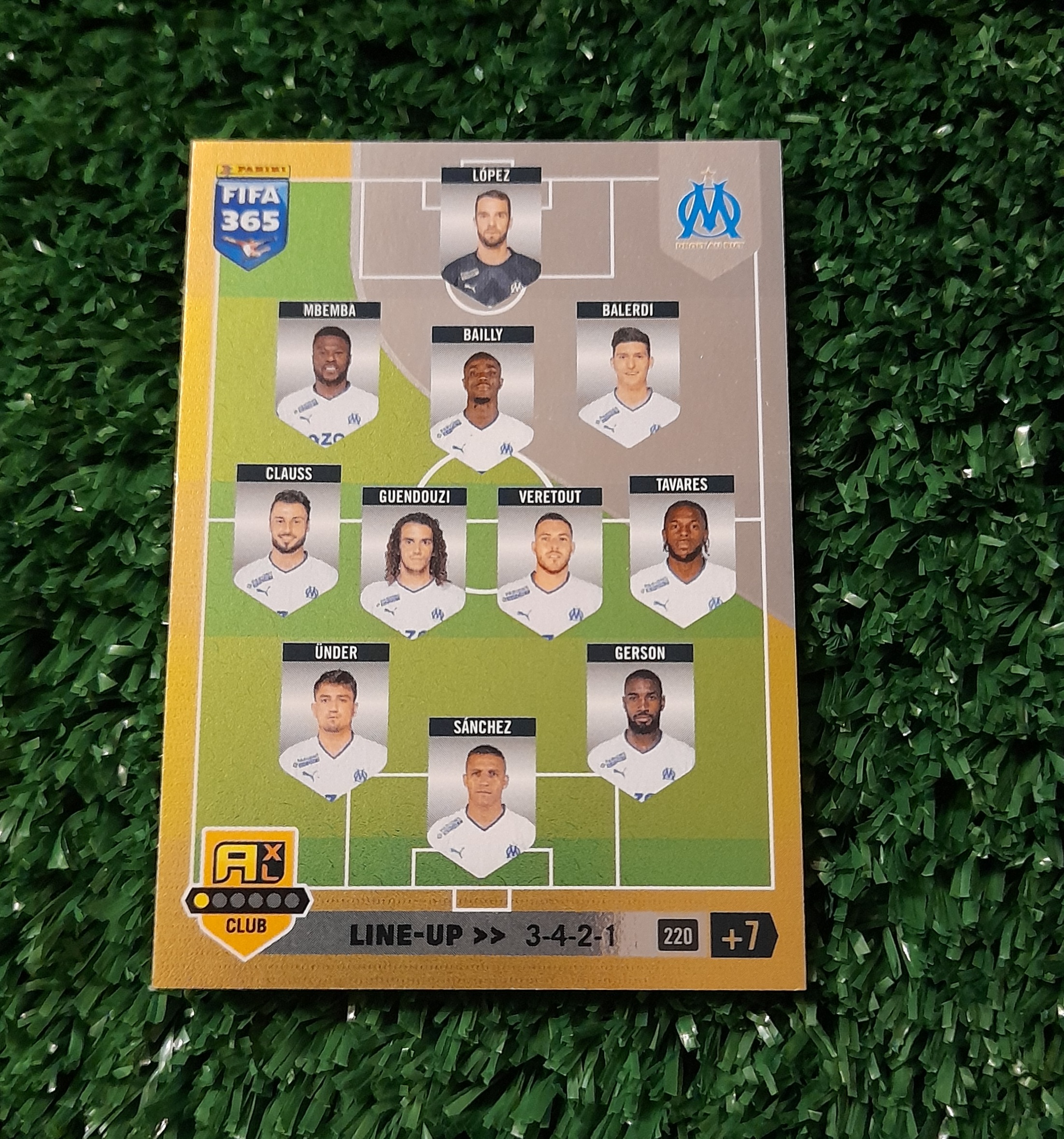 Carta Alexis Sanchez Olimpique Formacion Panini 