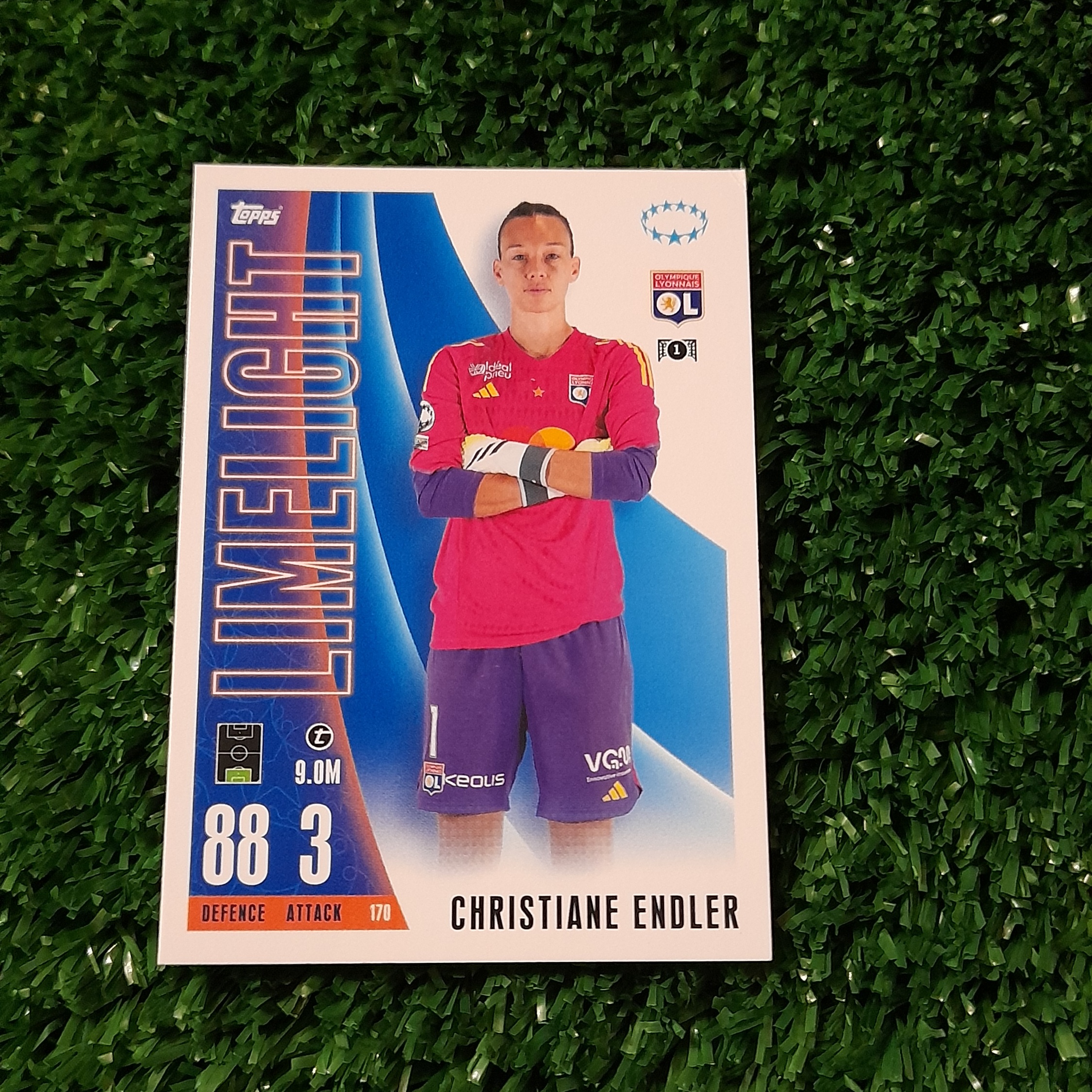 Carta Christiane Endler Lyon Match Attax Topps 
