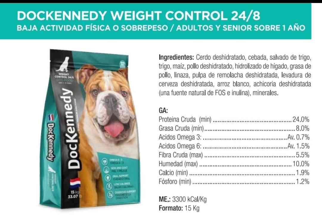 Dockennedy weight control 15 kg adulto 