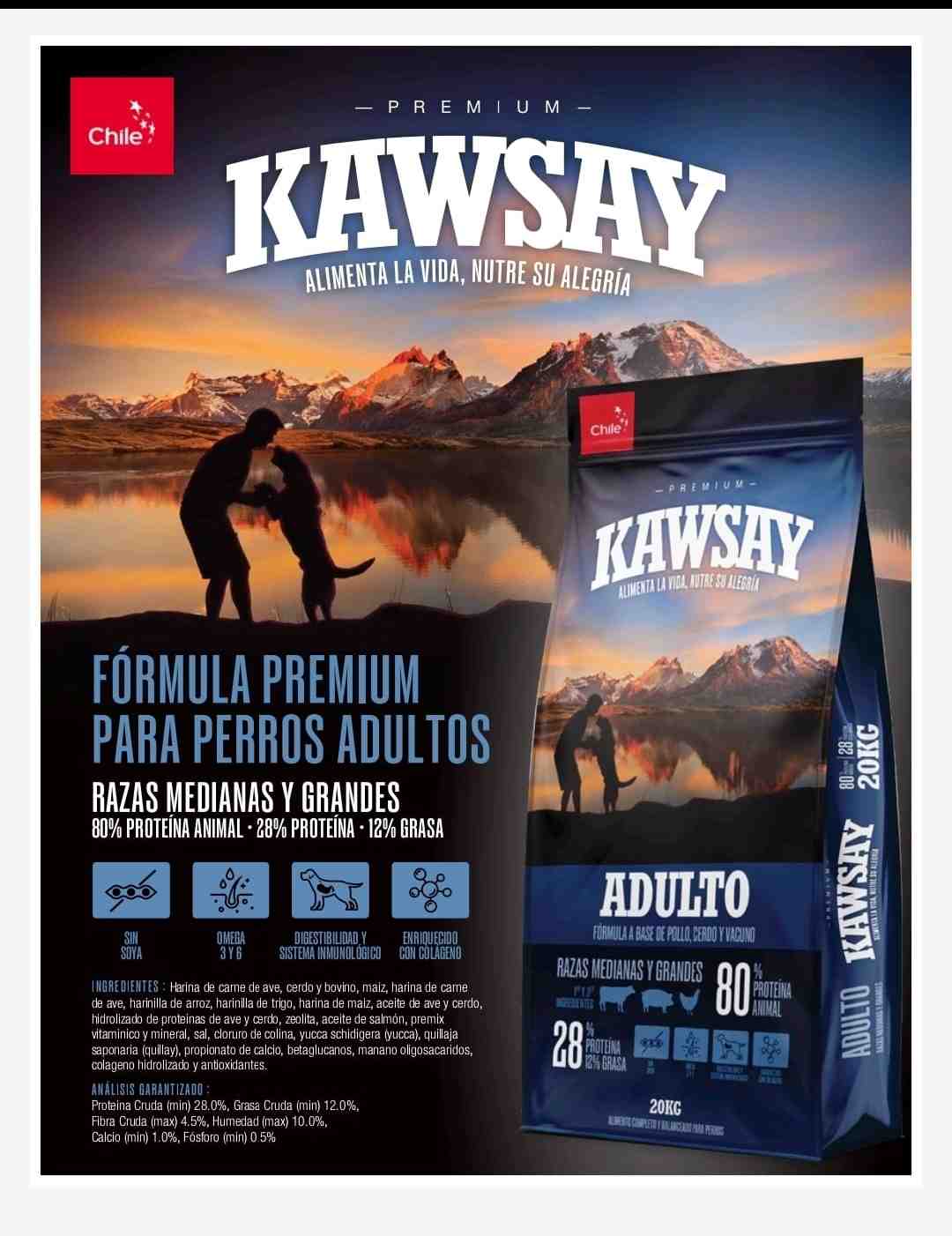 Kawsay 20 kg adulto 