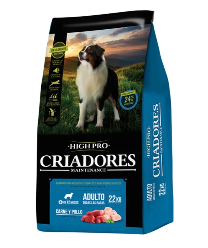 Maintenance criadores high pro adulto 22kg