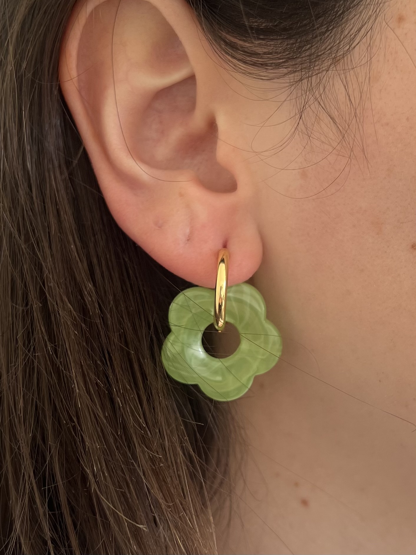 Aros Flor Verde