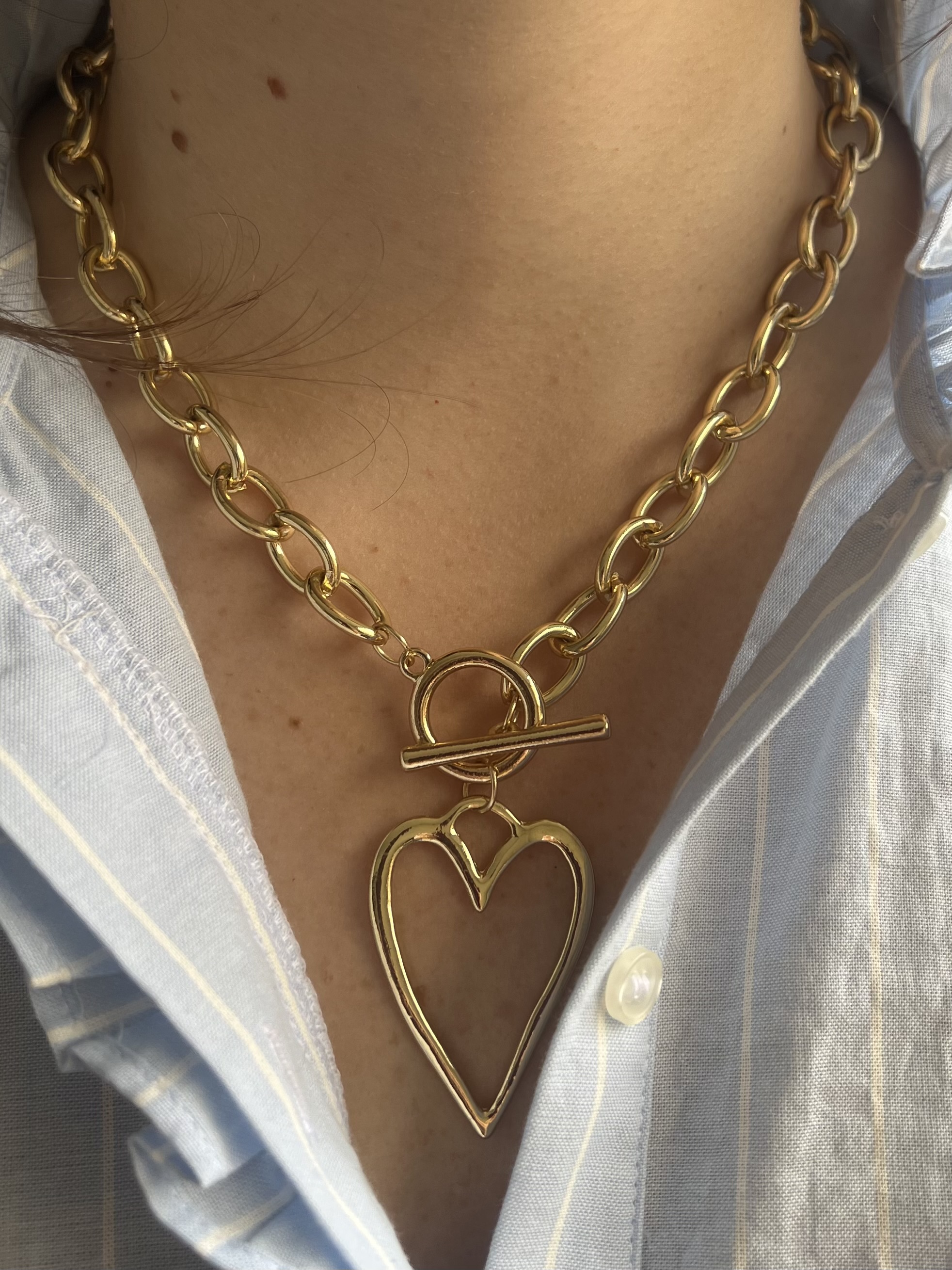 Collar Corazon Ancla
