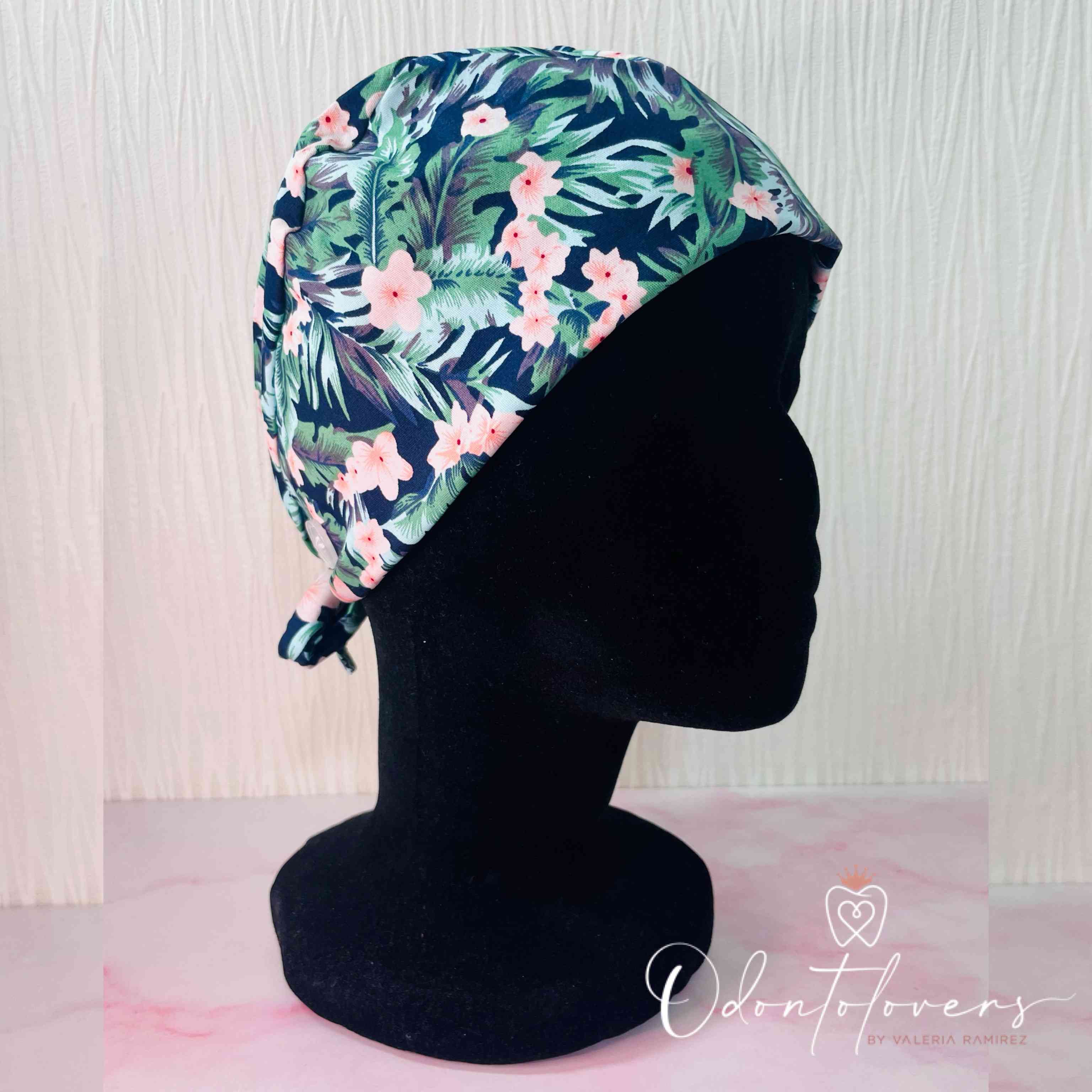 Gorro quirúrgico flores tropical 