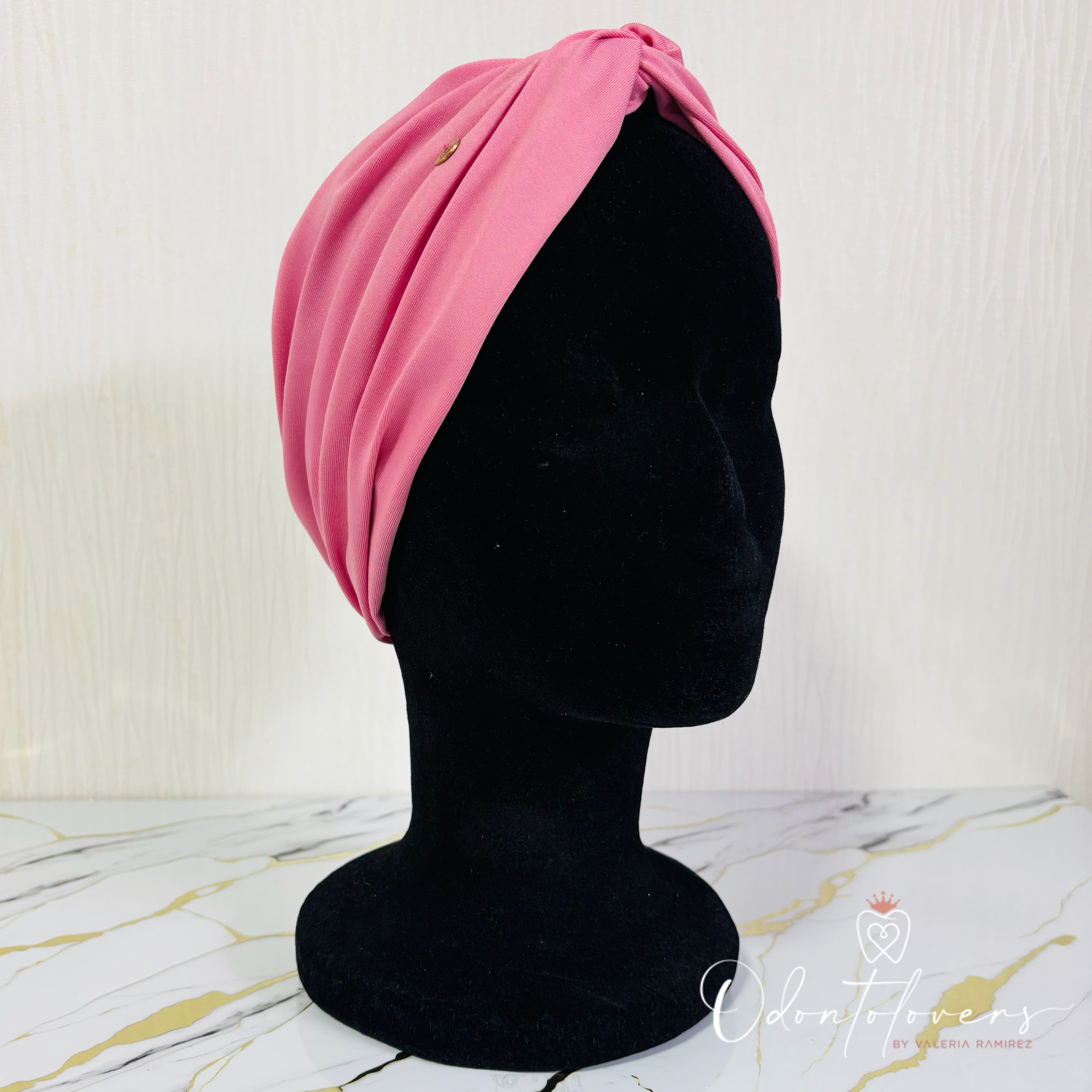 Turbante blush pink