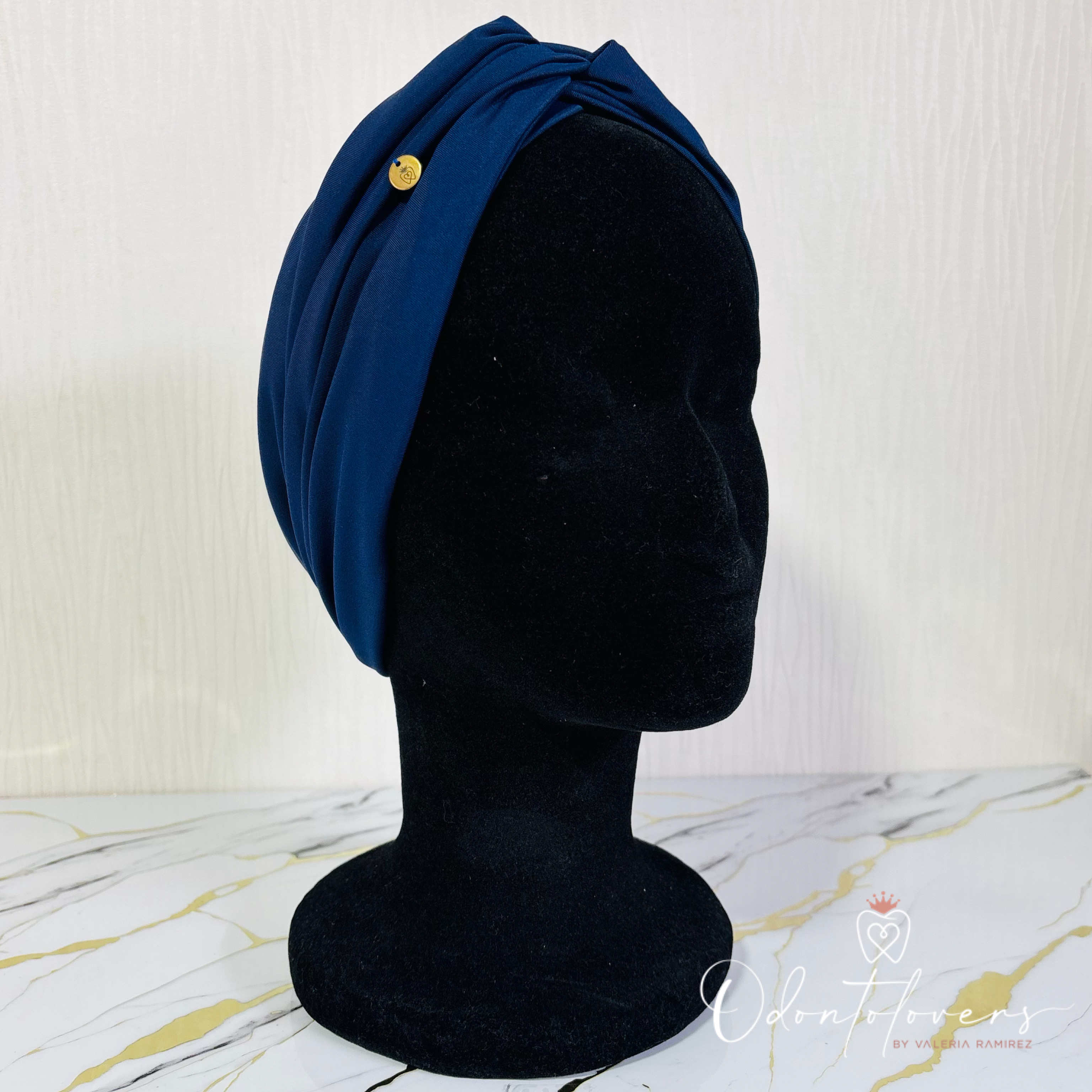 Turbante azul marino 