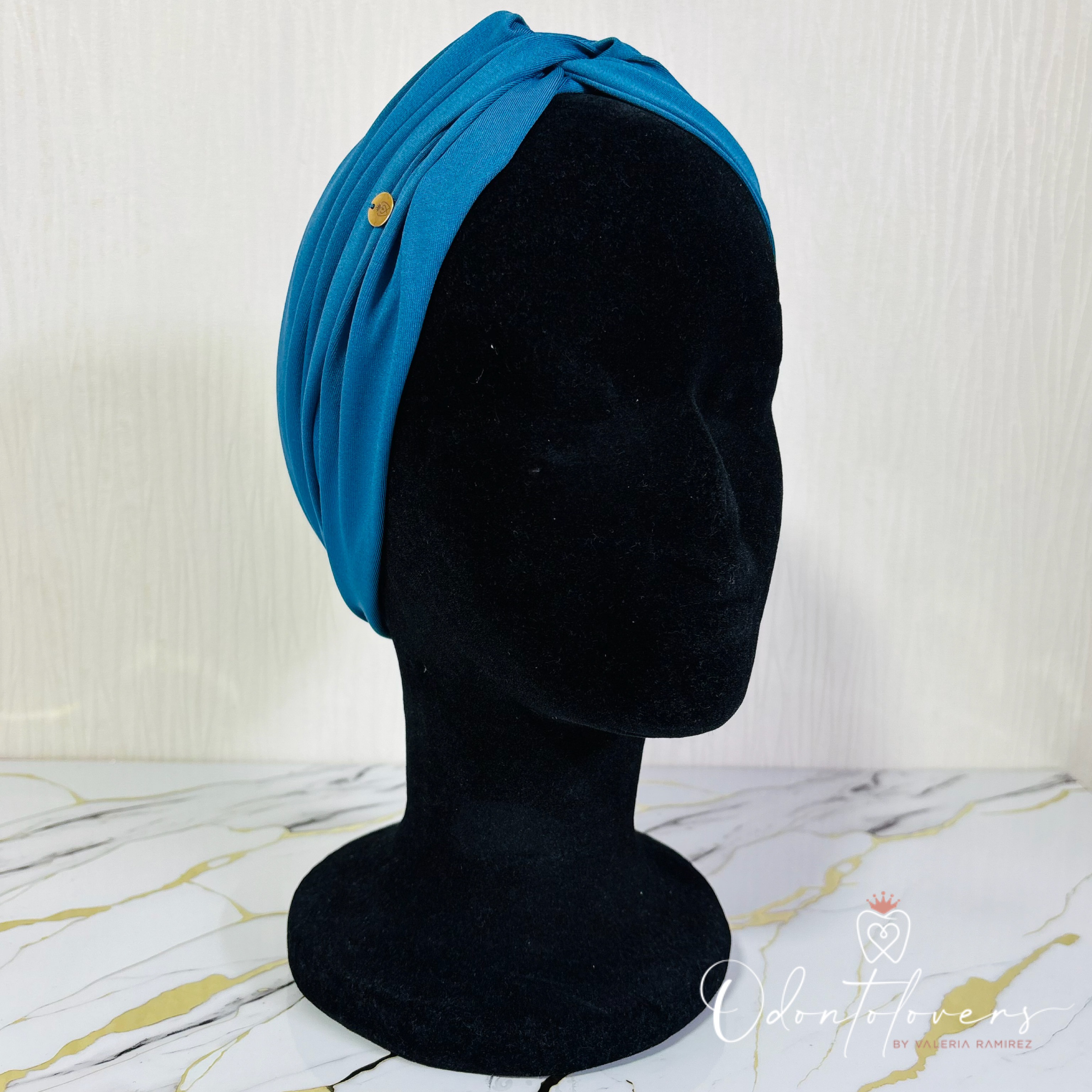 Turbante azul cielo