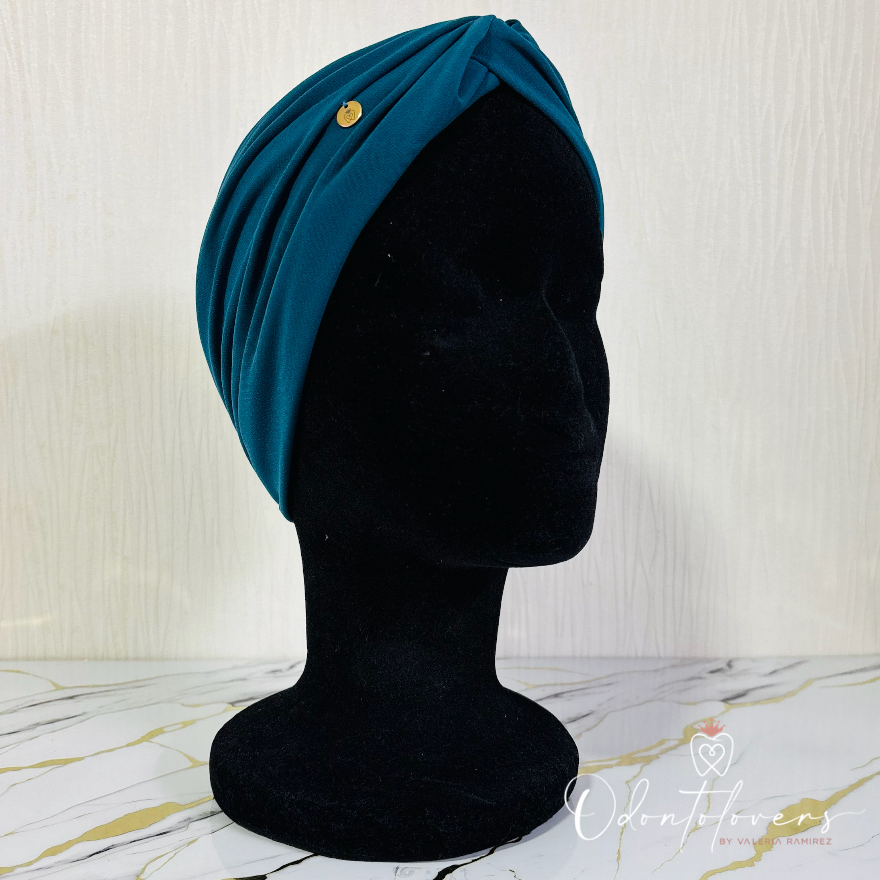 Turbante verde petróleo 