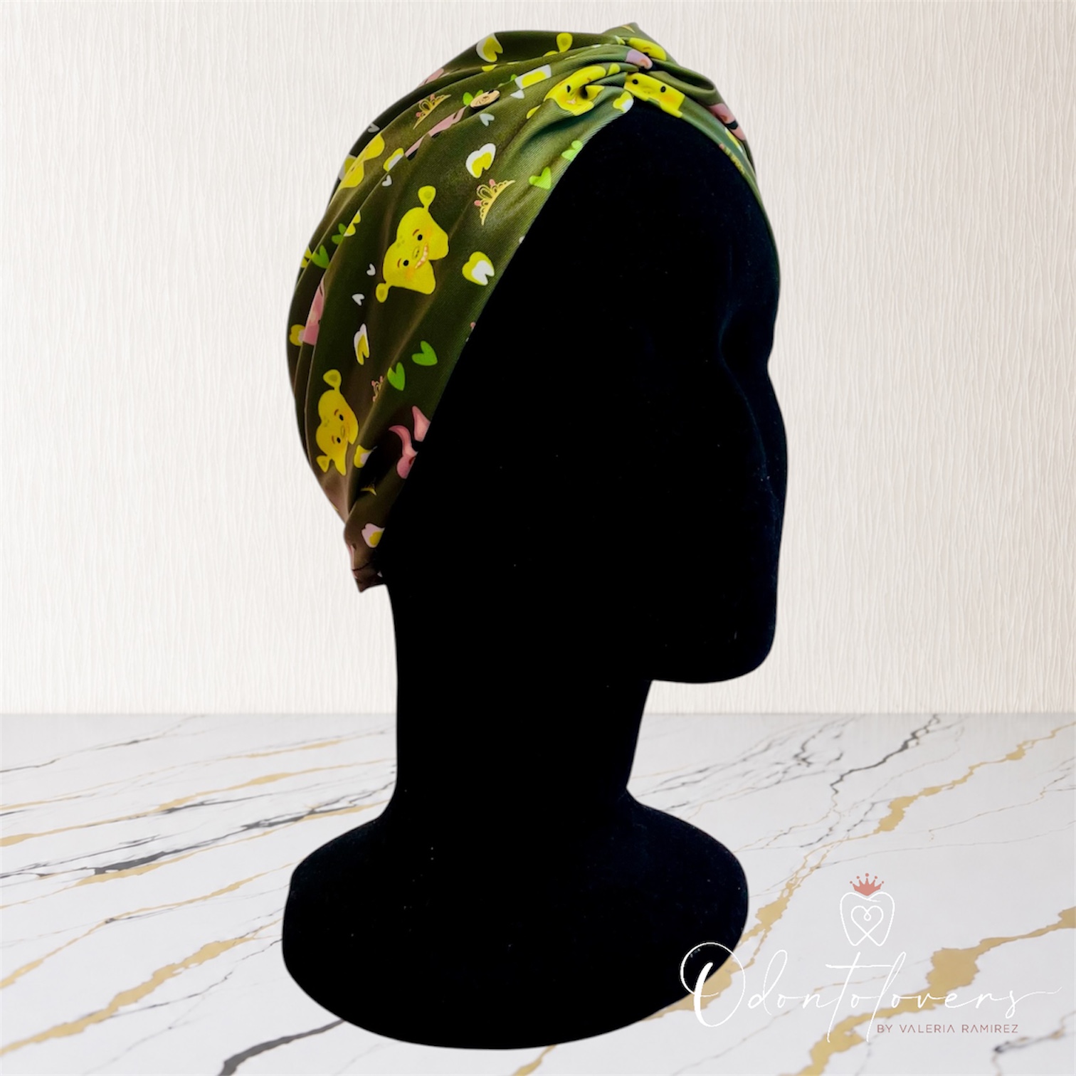Turbante premium Shrek verde 