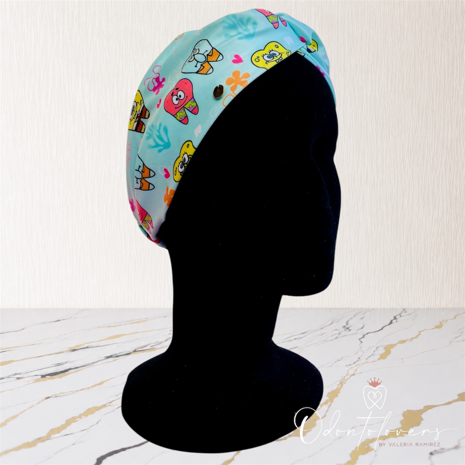 Turbante premium Bob esponja menta 