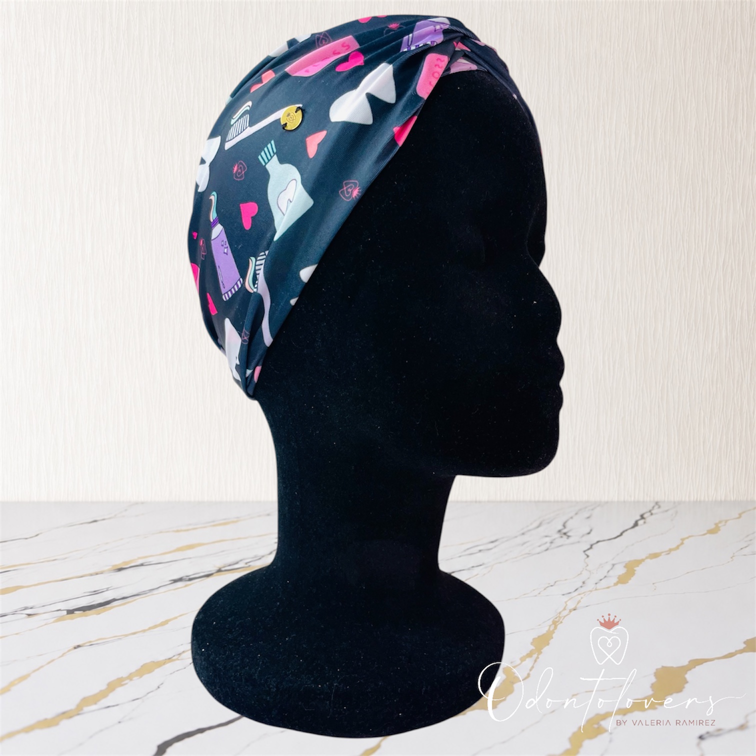 Turbante premium dental negro