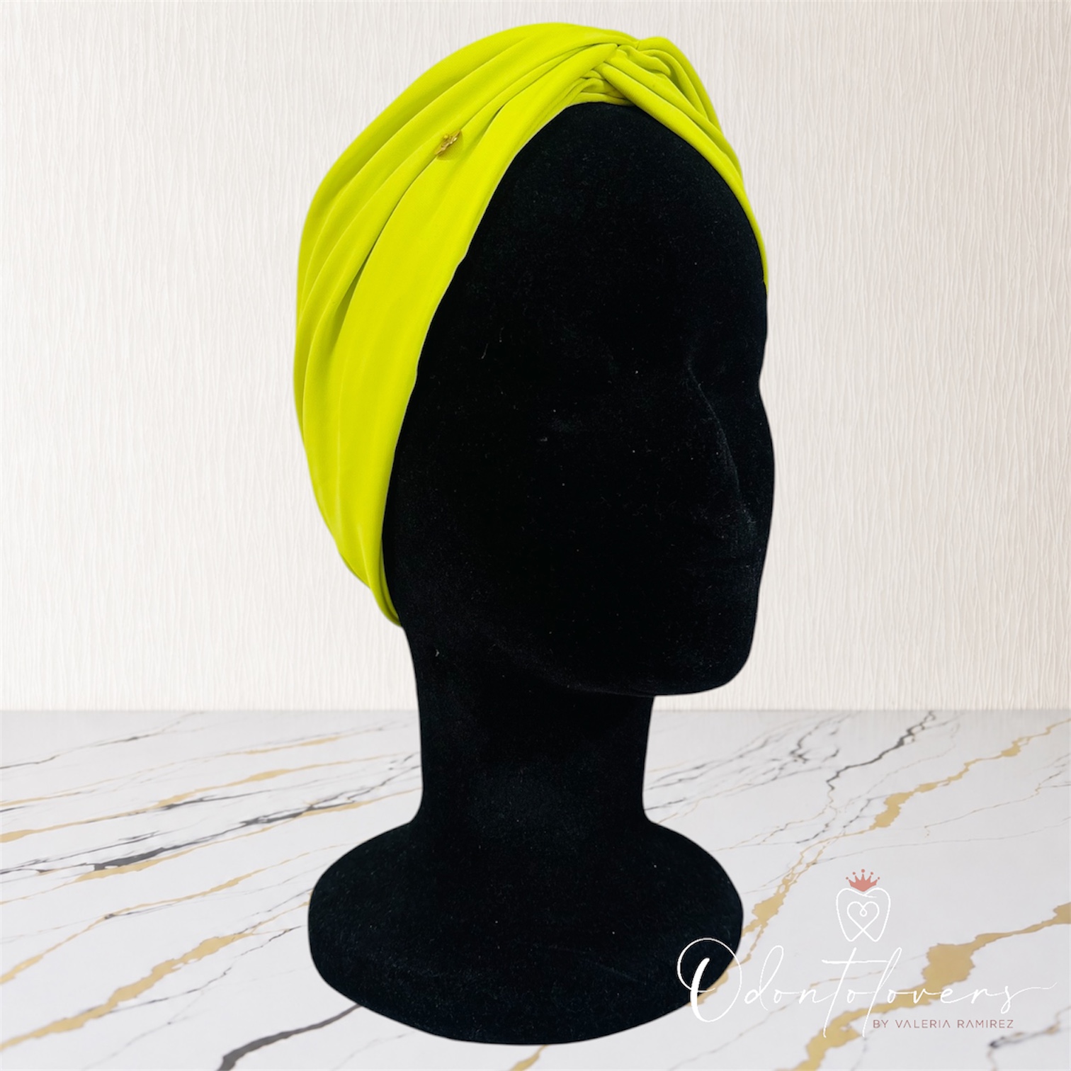 Turbante verde limón