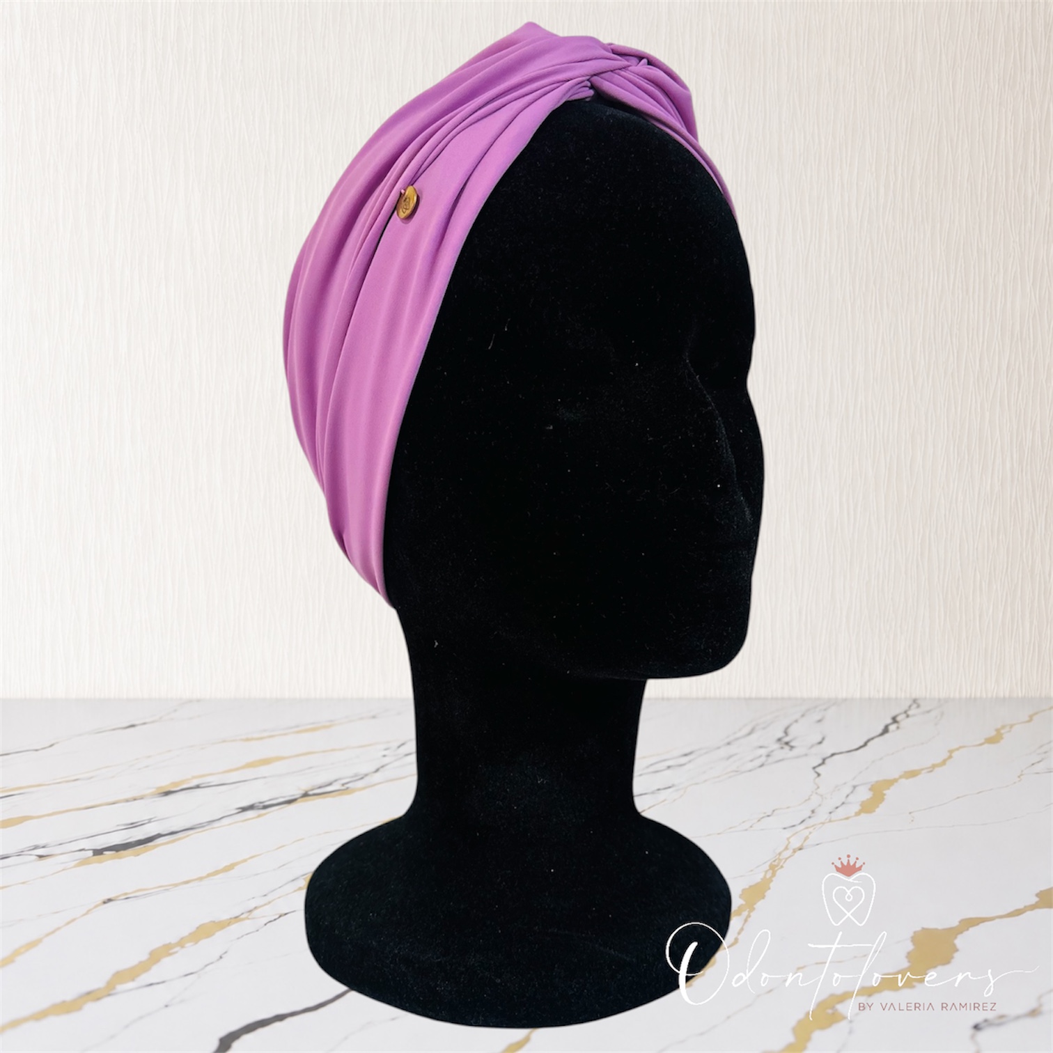 Turbante morado pastel 