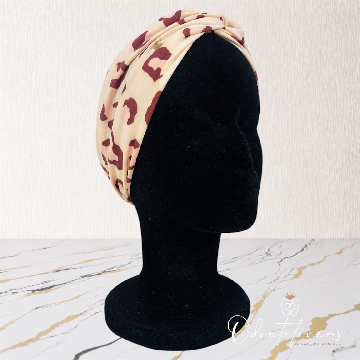 Turbante print beige