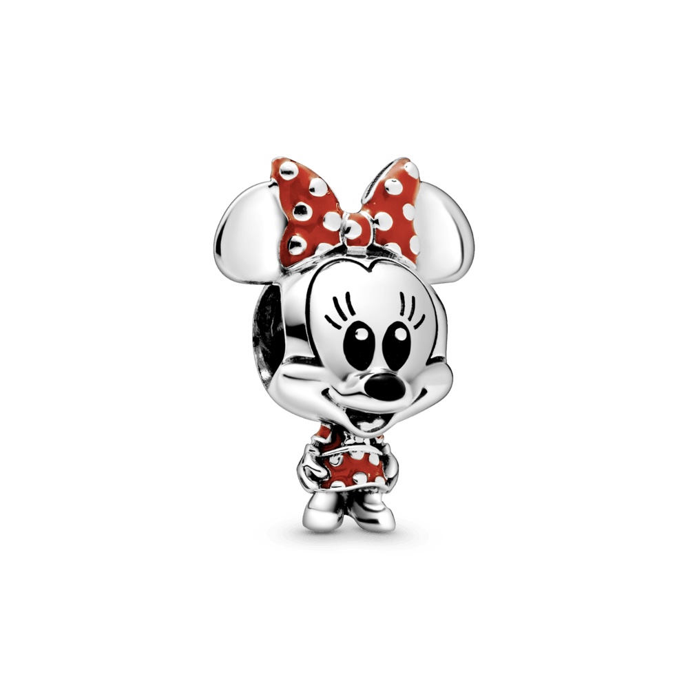 Charm Vestido de lunares y moño de Minnie Mouse 