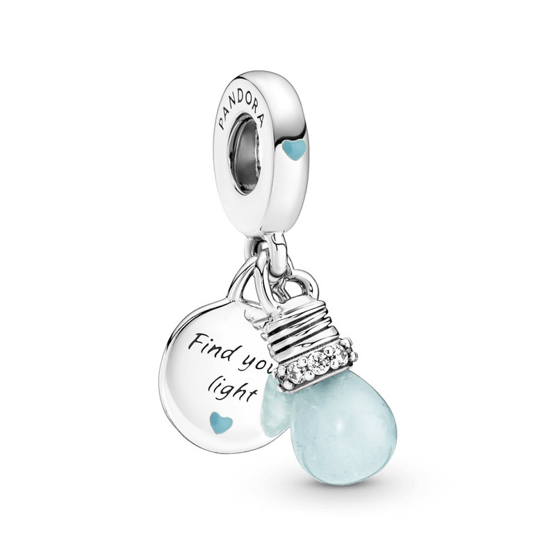 Charms colgante de foco (Linterna) que brilla en la oscuridad