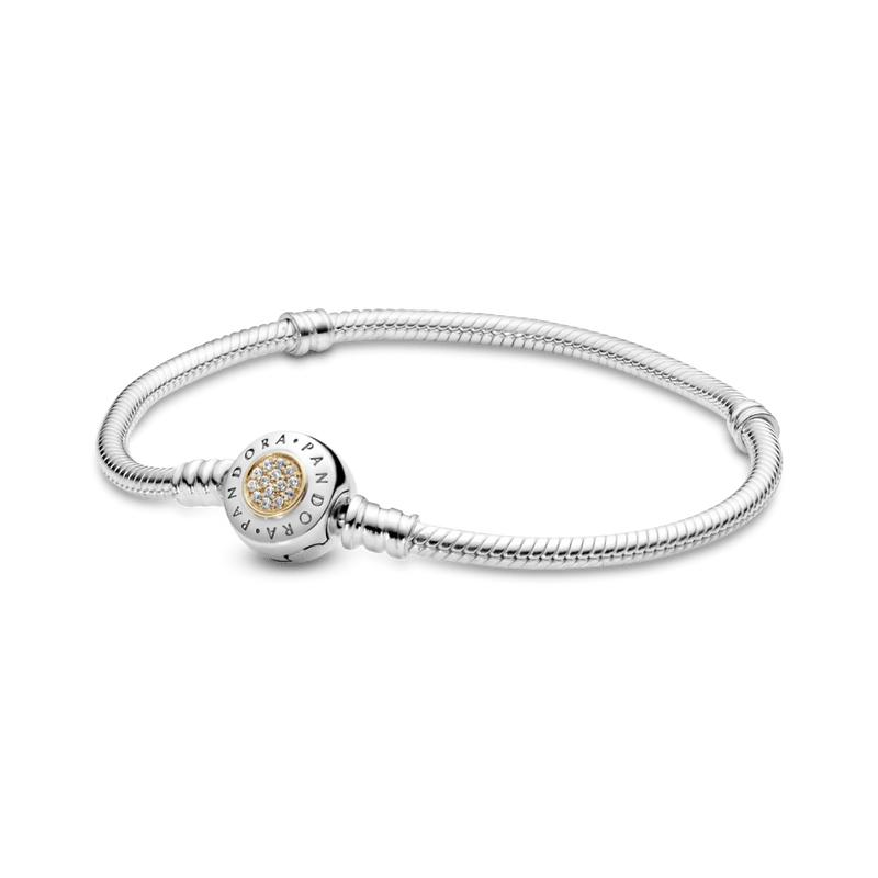 Pulsera Moments con broche con logotipo Dos Tonos