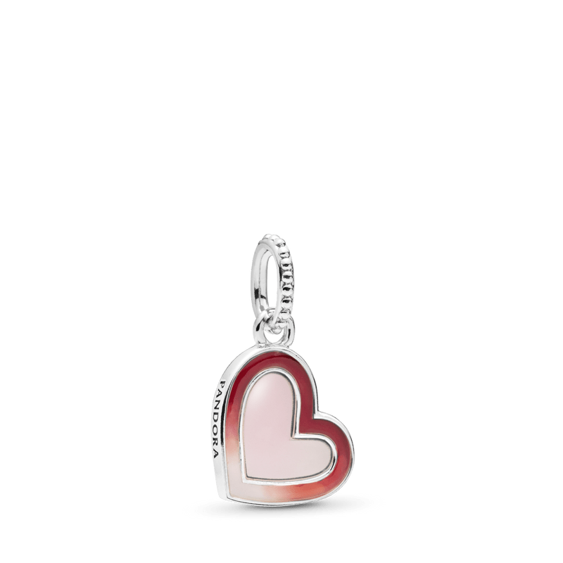 Charm colgante Corazones asimétricos