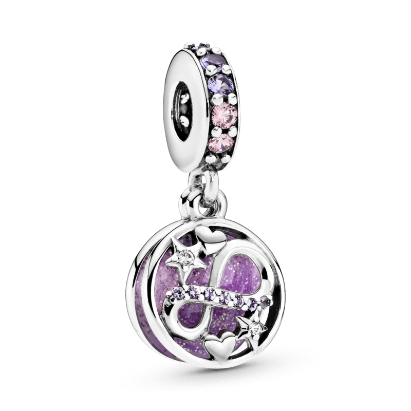 Charm Infinito con Corazones y Estrellas