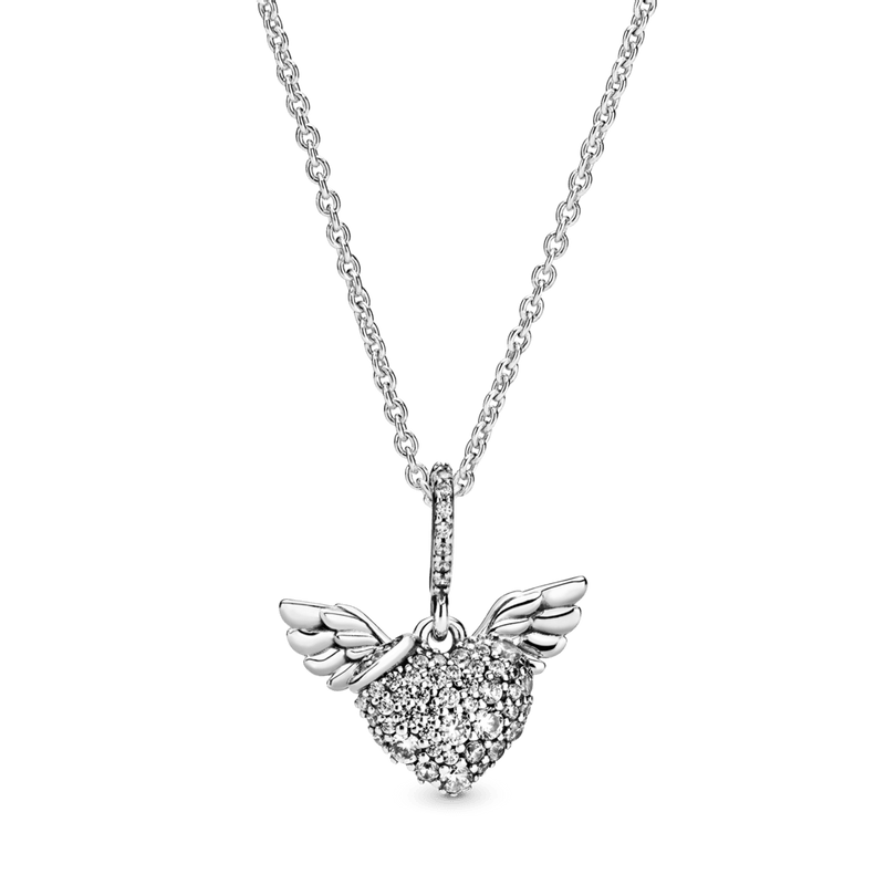 Collar Corazón Con Alas