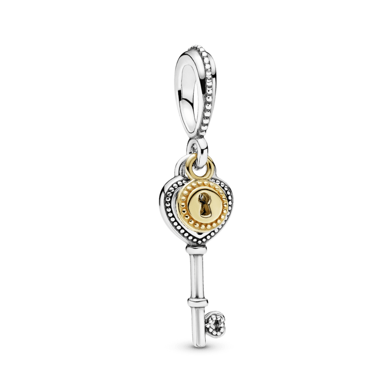 Charm de llave dos tonos