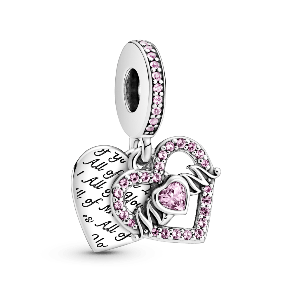 Charms Colgante Corazón y Mamá