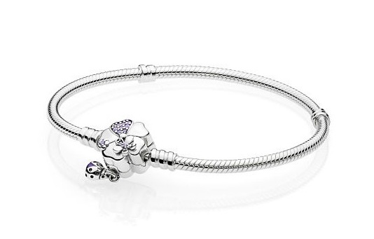 Pulsera con cierre de Flor