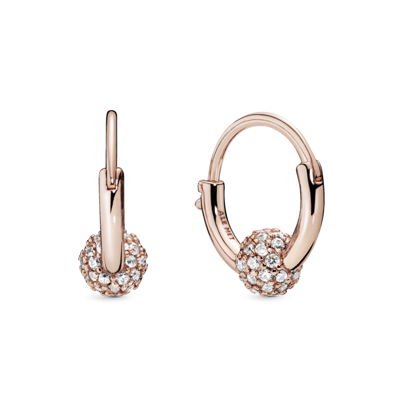 Argollas Engaste Pavé Rose