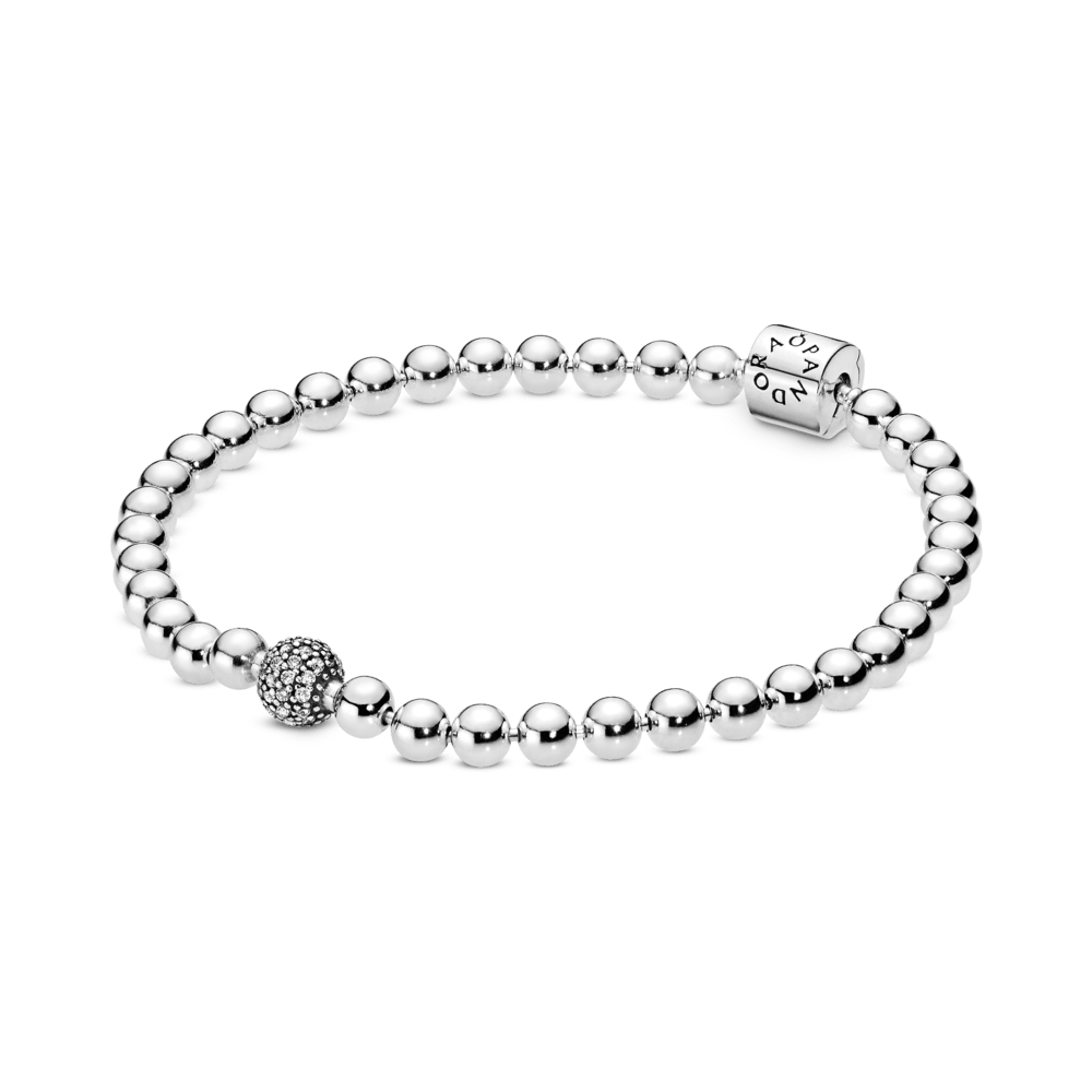 Pulsera de Esferas y Pavé