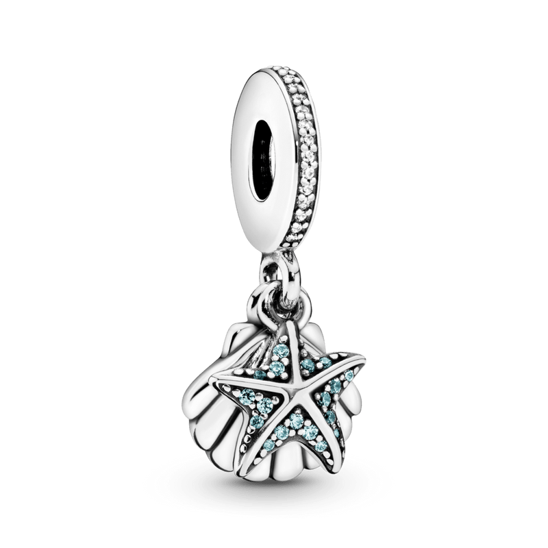 Charm Colgante Estrella Y Concha De Mar
