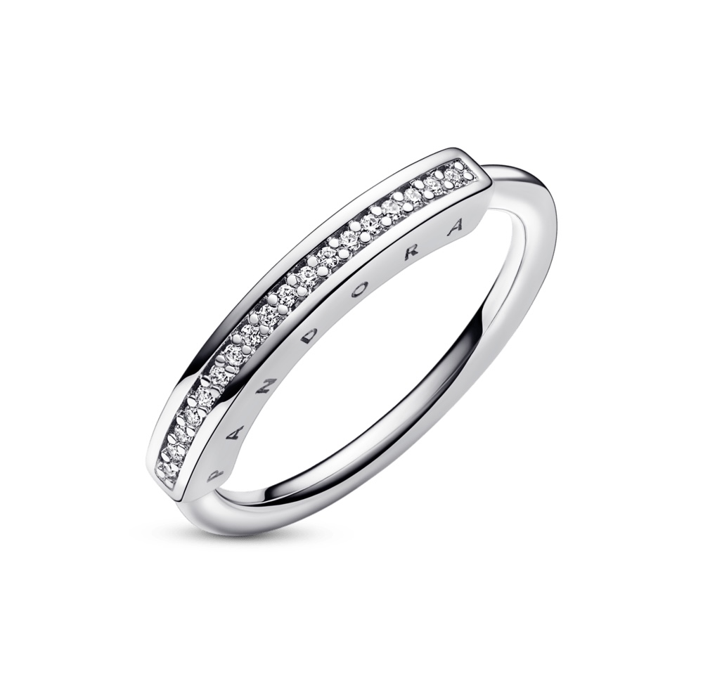 Anillo I-D en Pavé Signature